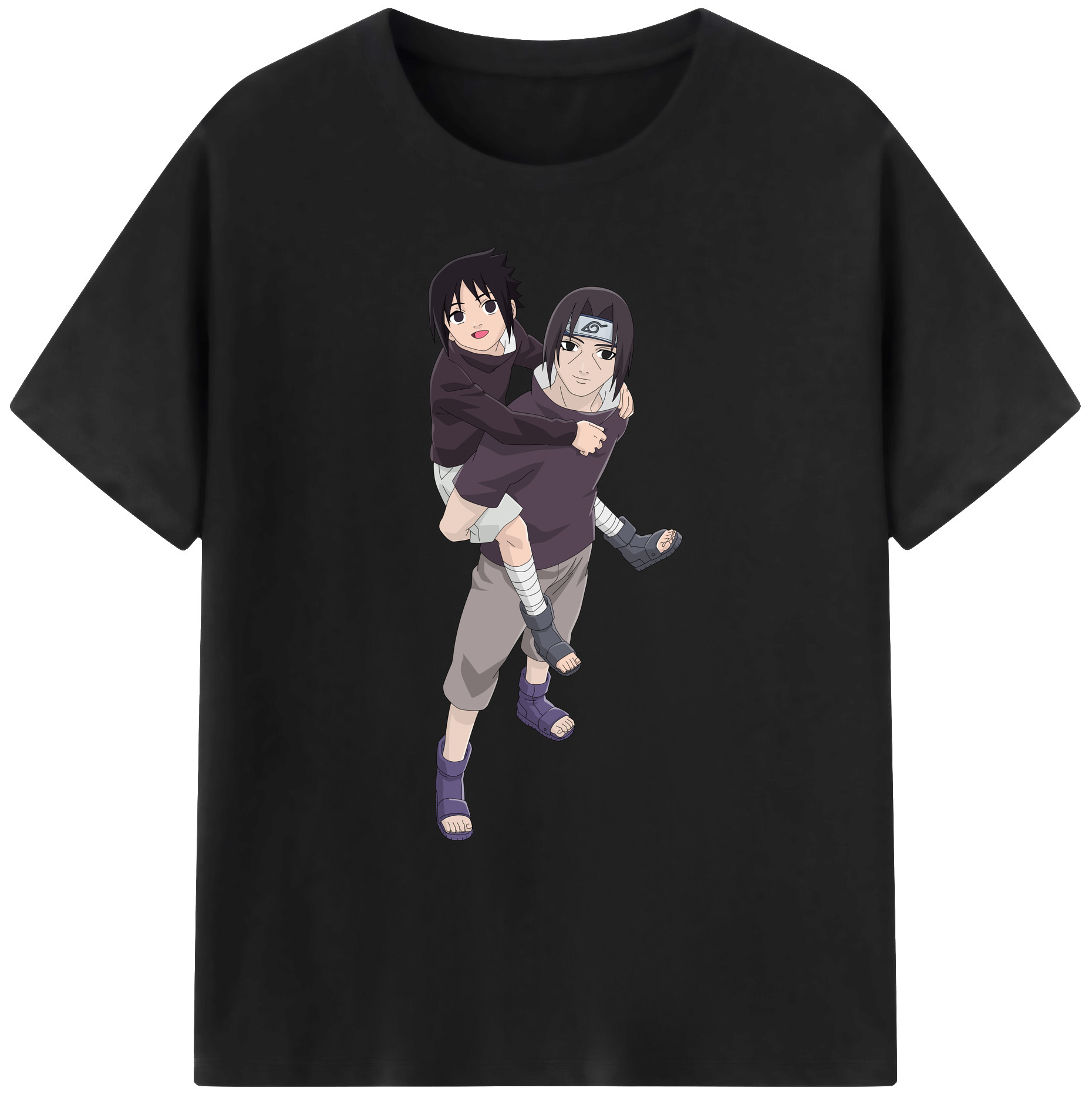 （画像用） NARUTO -ナルト- うちは イタチ Uchiha Itachi 綿100％ メンズ半袖Tシャツ｜肌触りやわらか＆通気性