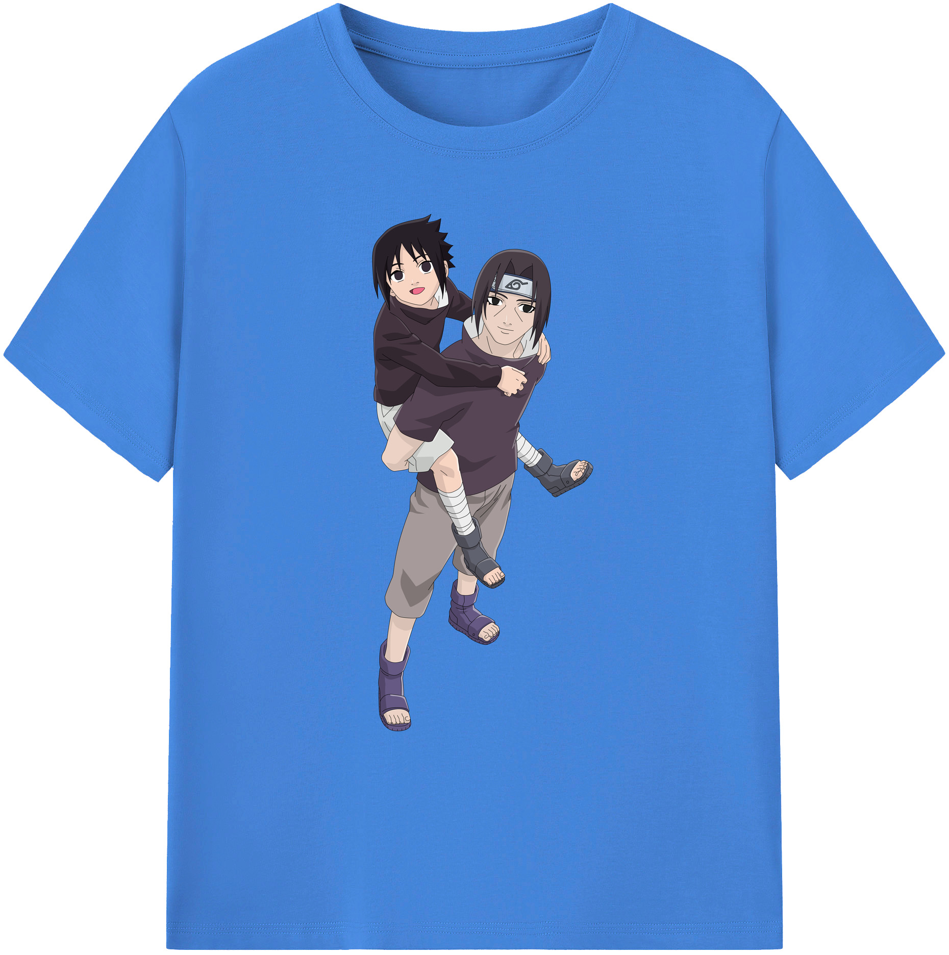 （画像用） NARUTO -ナルト- うちは イタチ Uchiha Itachi 綿100％ メンズ半袖Tシャツ｜肌触りやわらか＆通気性