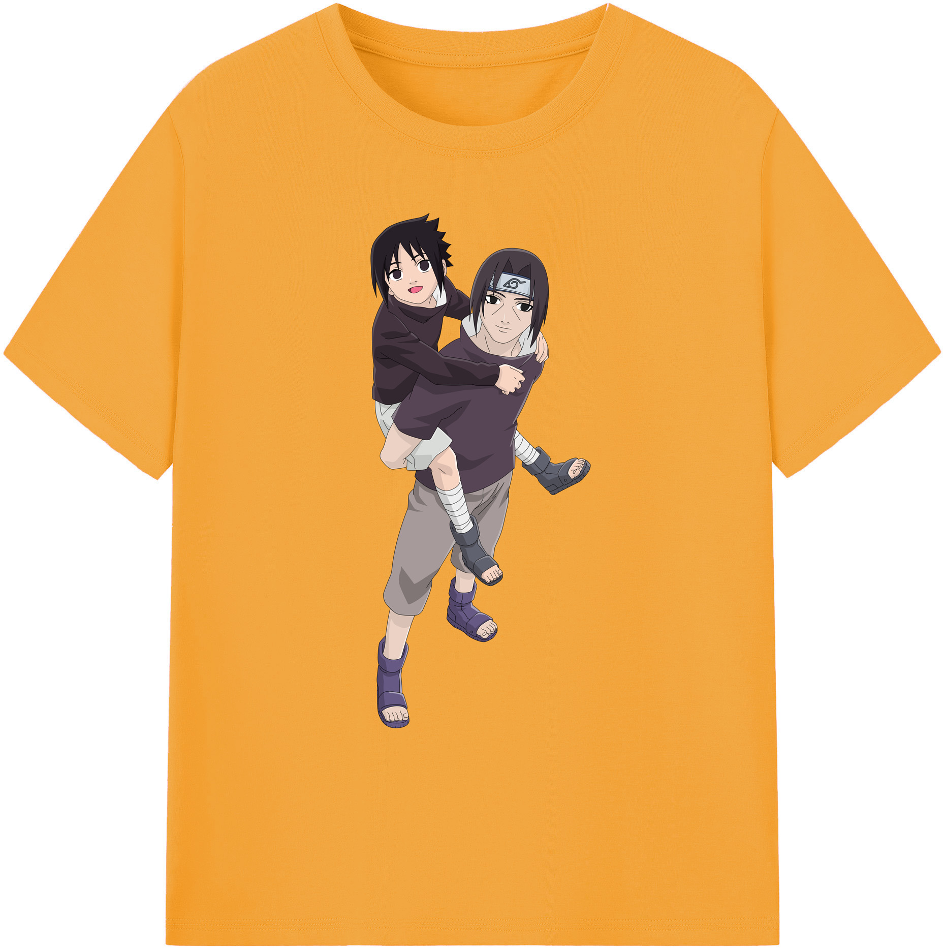 （画像用） NARUTO -ナルト- うちは イタチ Uchiha Itachi 綿100％ メンズ半袖Tシャツ｜肌触りやわらか＆通気性