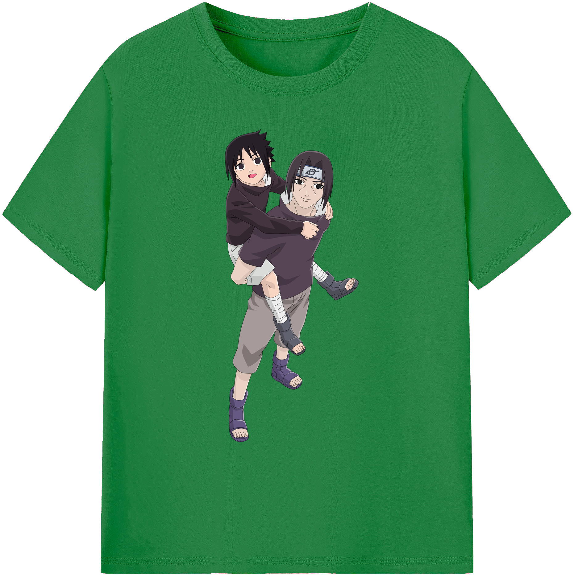 （画像用） NARUTO -ナルト- うちは イタチ Uchiha Itachi 綿100％ メンズ半袖Tシャツ｜肌触りやわらか＆通気性
