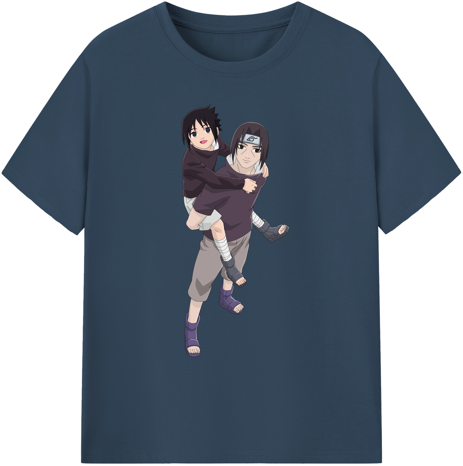 （画像用） NARUTO -ナルト- うちは イタチ Uchiha Itachi 綿100％ メンズ半袖Tシャツ｜肌触りやわらか＆通気性