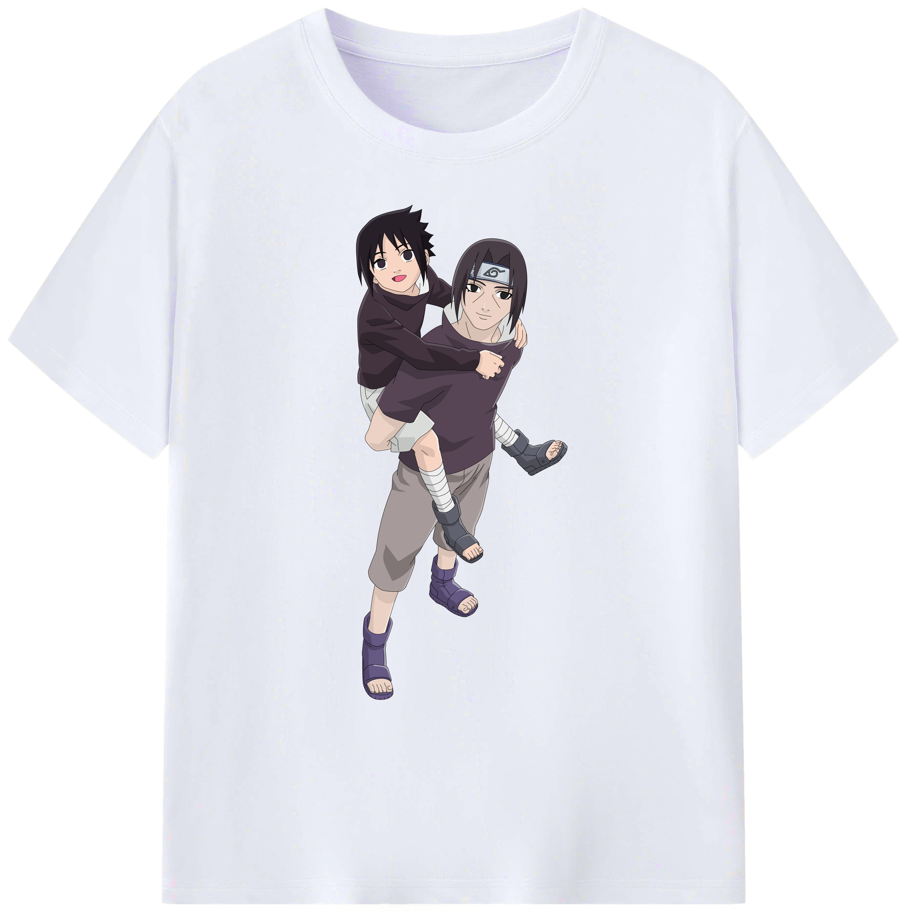 （画像用） NARUTO -ナルト- うちは イタチ Uchiha Itachi 綿100％ メンズ半袖Tシャツ｜肌触りやわらか＆通気性