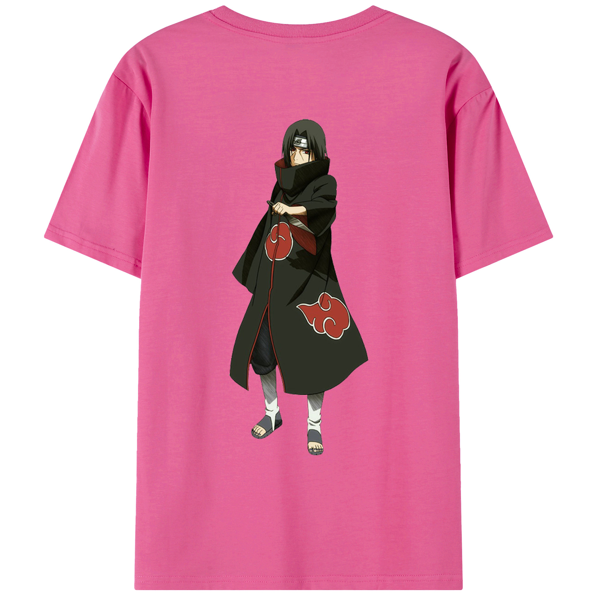 （画像用） NARUTO -ナルト- うちは イタチ Uchiha Itachi レディース半袖Tシャツ(バックプリント)