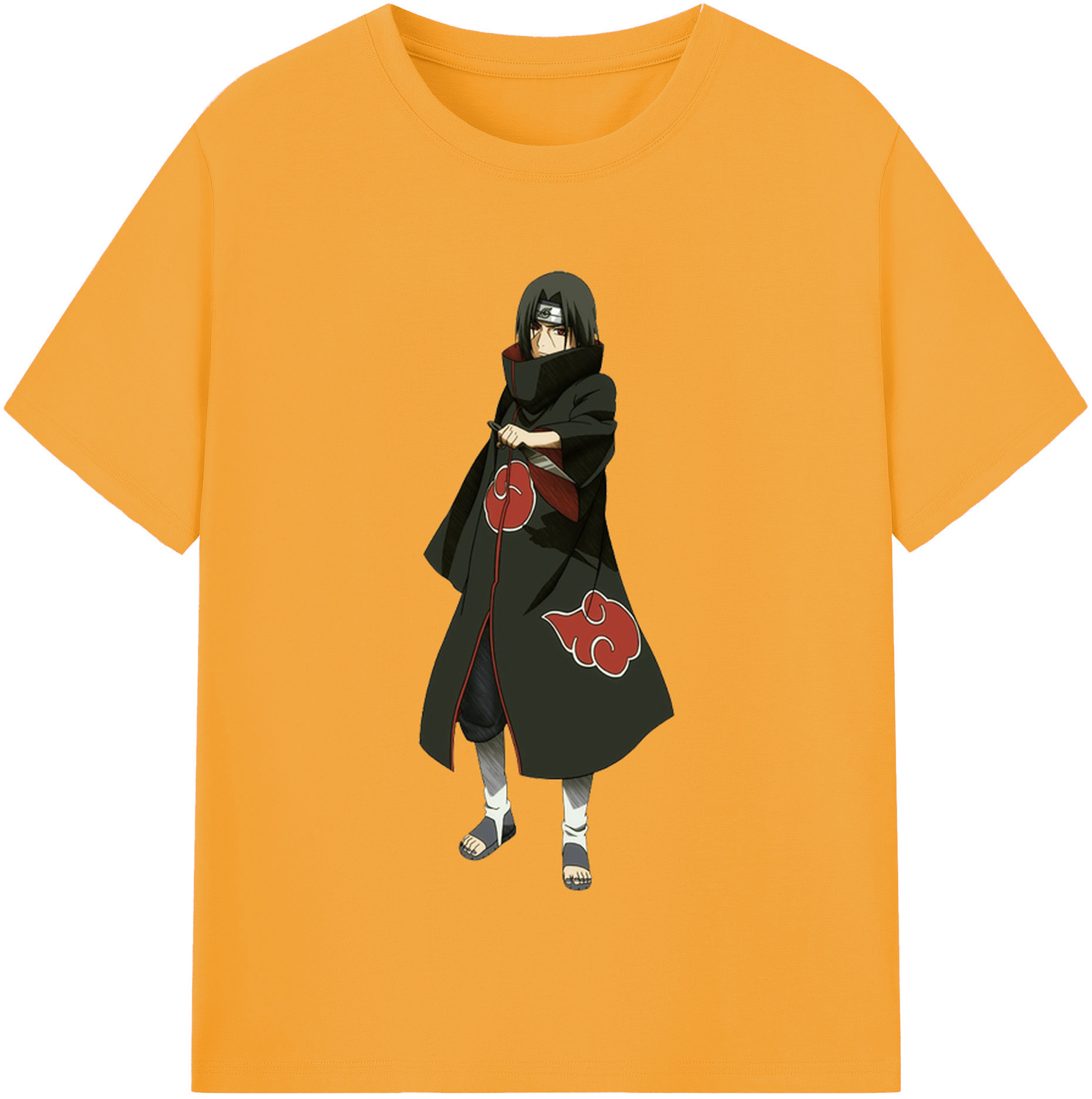 （画像用） NARUTO -ナルト- うちは イタチ Uchiha Itachi レディースカジュアルプリントTシャツ（綿100％）