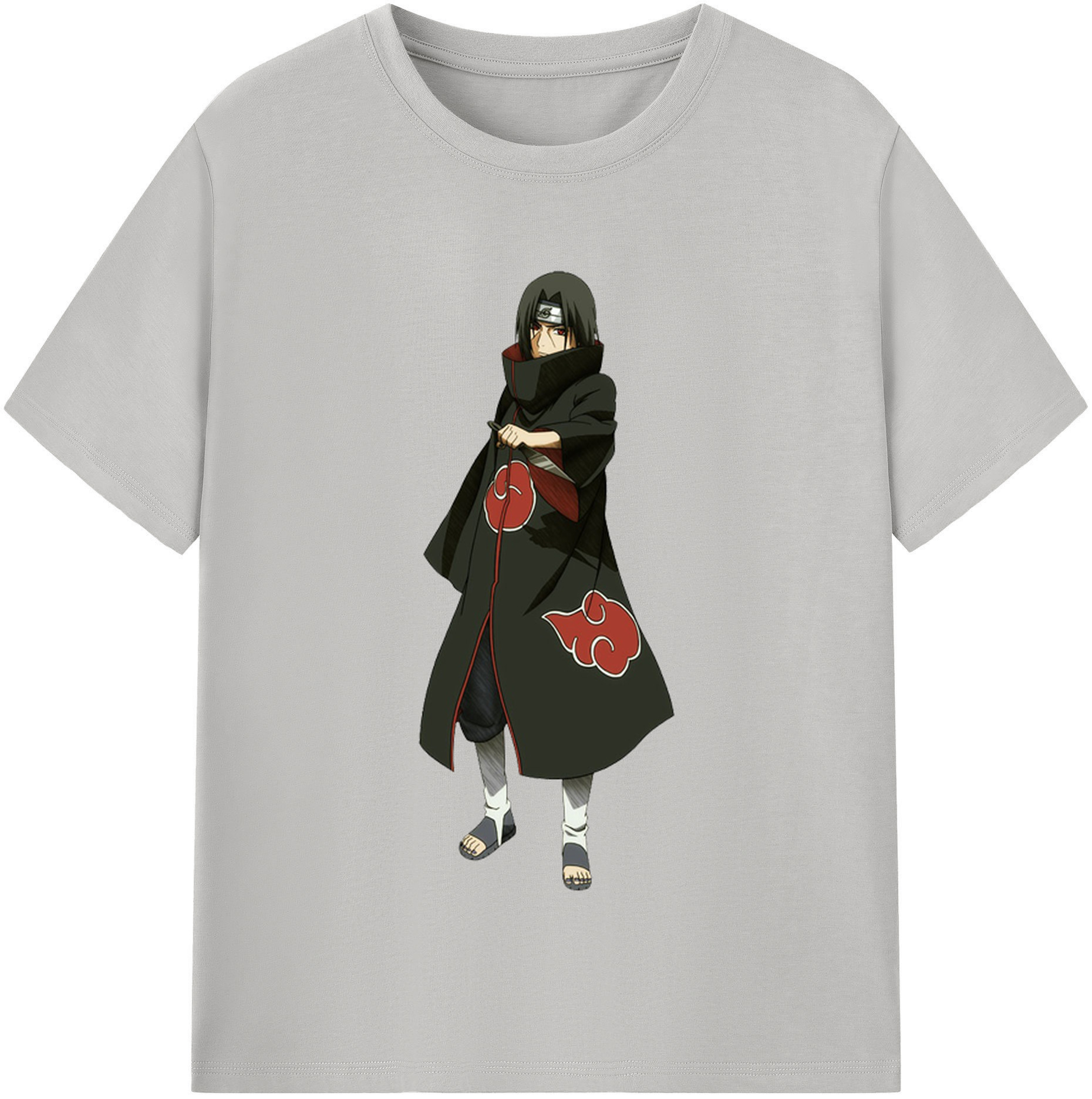 （画像用） NARUTO -ナルト- うちは イタチ Uchiha Itachi レディースカジュアルプリントTシャツ（綿100％）