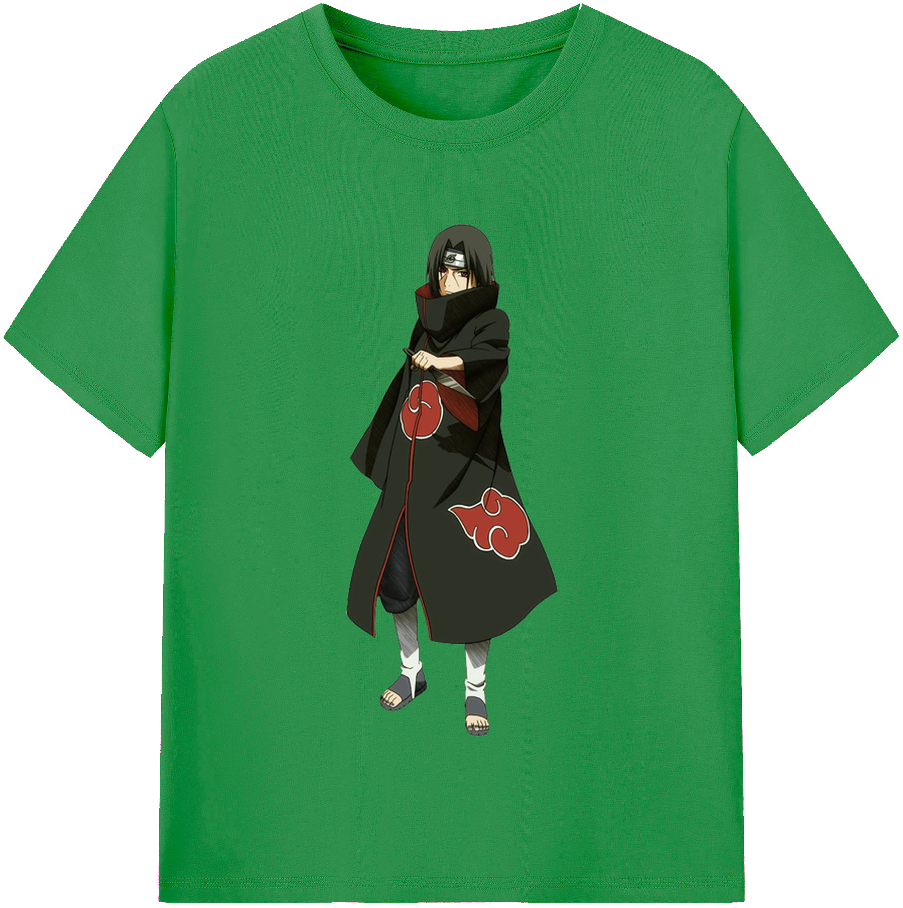 （画像用） NARUTO -ナルト- うちは イタチ Uchiha Itachi レディースカジュアルプリントTシャツ（綿100％）