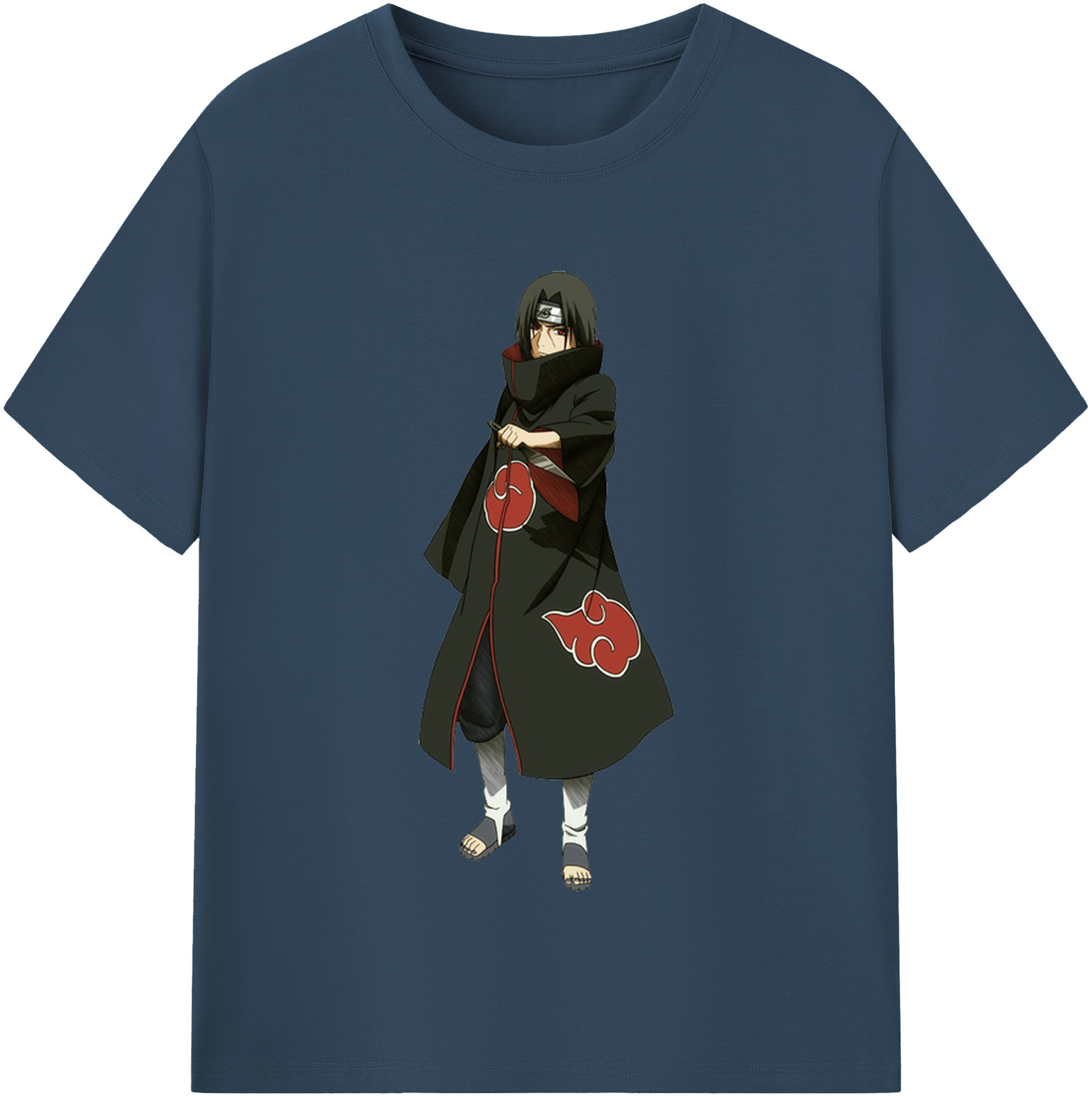 （画像用） NARUTO -ナルト- うちは イタチ Uchiha Itachi レディースカジュアルプリントTシャツ（綿100％）