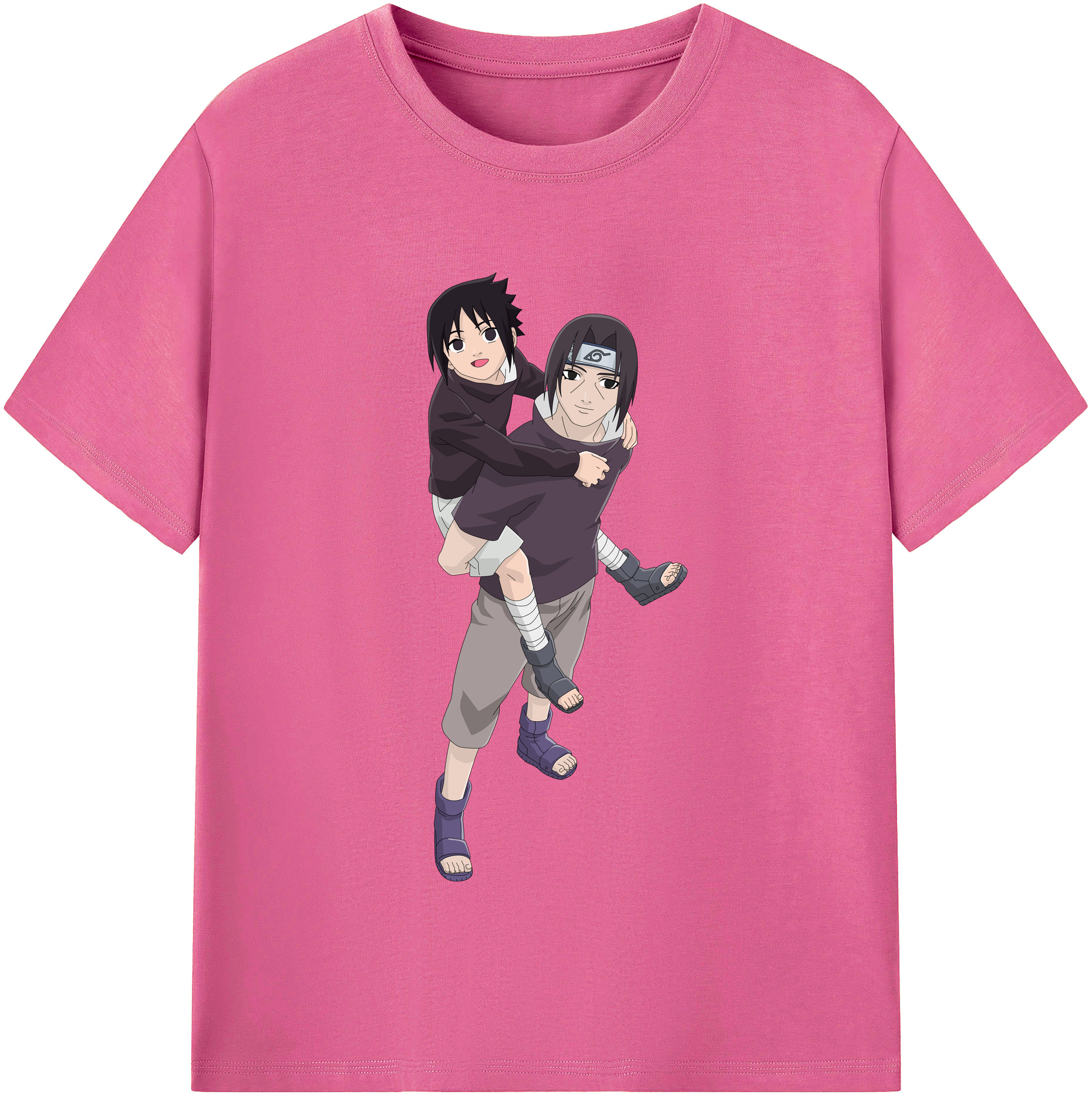 （画像用） NARUTO -ナルト- うちは イタチ Uchiha Itachi レディースカジュアルプリントTシャツ（綿100％）