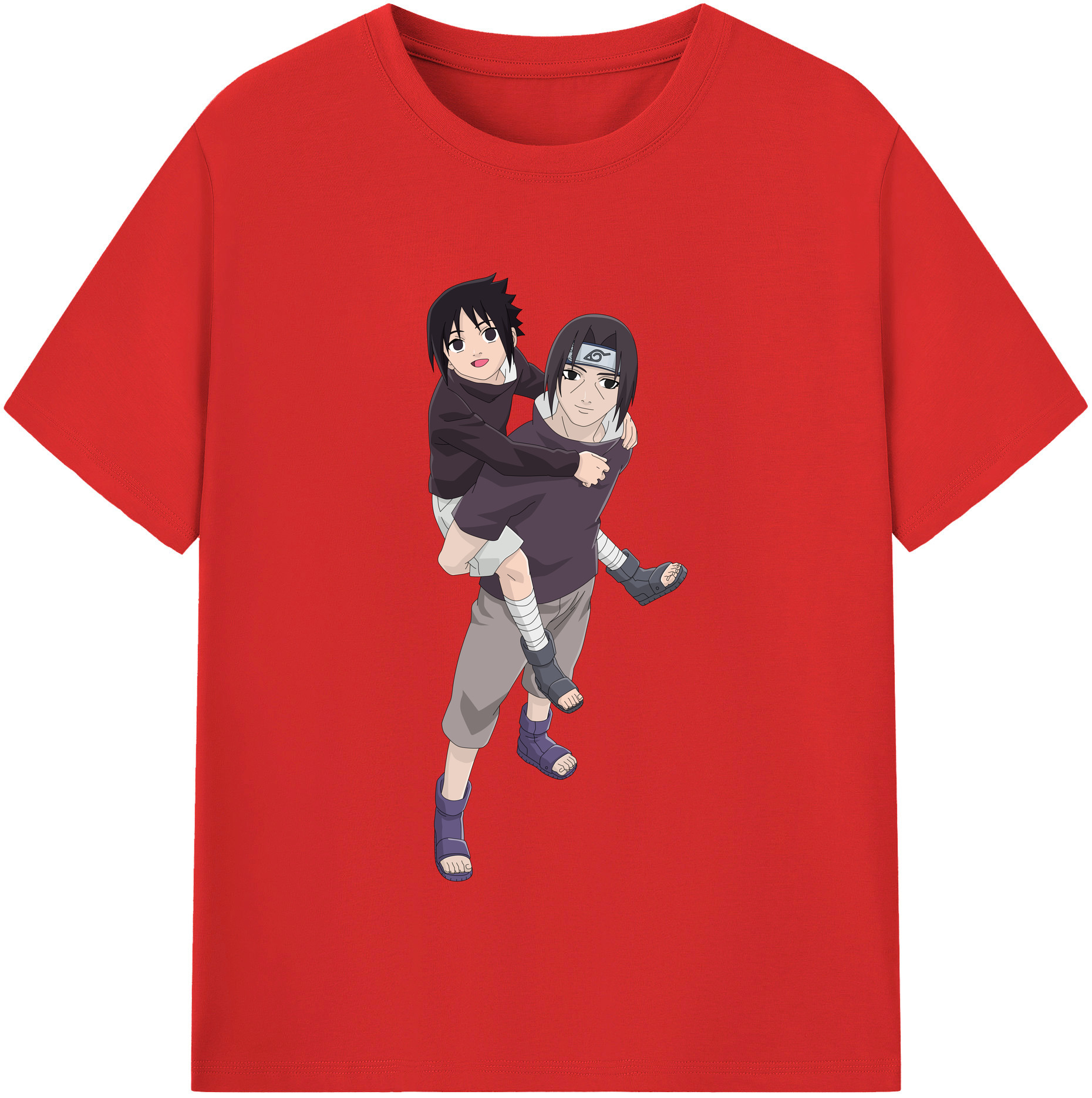 （画像用） NARUTO -ナルト- うちは イタチ Uchiha Itachi レディースカジュアルプリントTシャツ（綿100％）