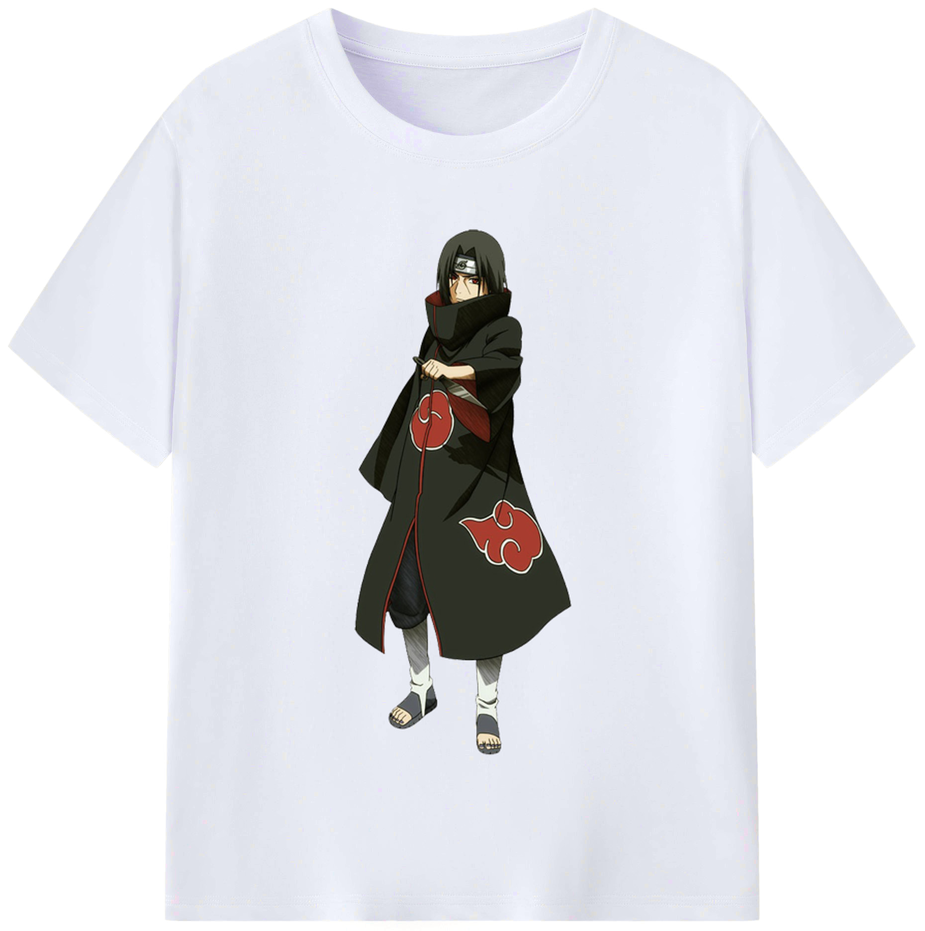 （画像用） NARUTO -ナルト- うちは イタチ Uchiha Itachi レディースカジュアルプリントTシャツ（綿100％）