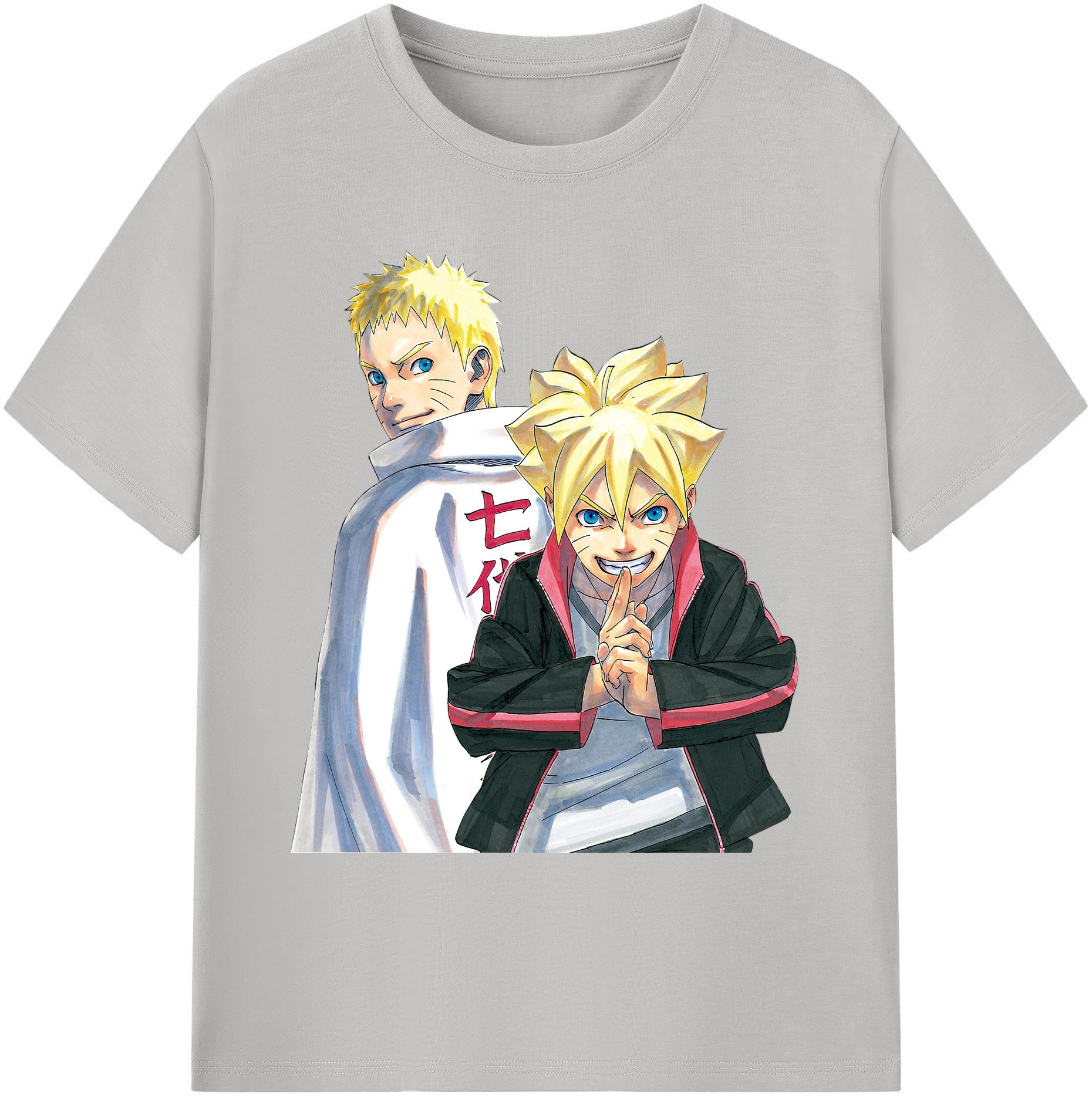 （画像用） NARUTO -ナルト- うずまき ボルト Uzumaki Boruto 綿100％ メンズ半袖Tシャツ｜肌触りやわらか＆通気性