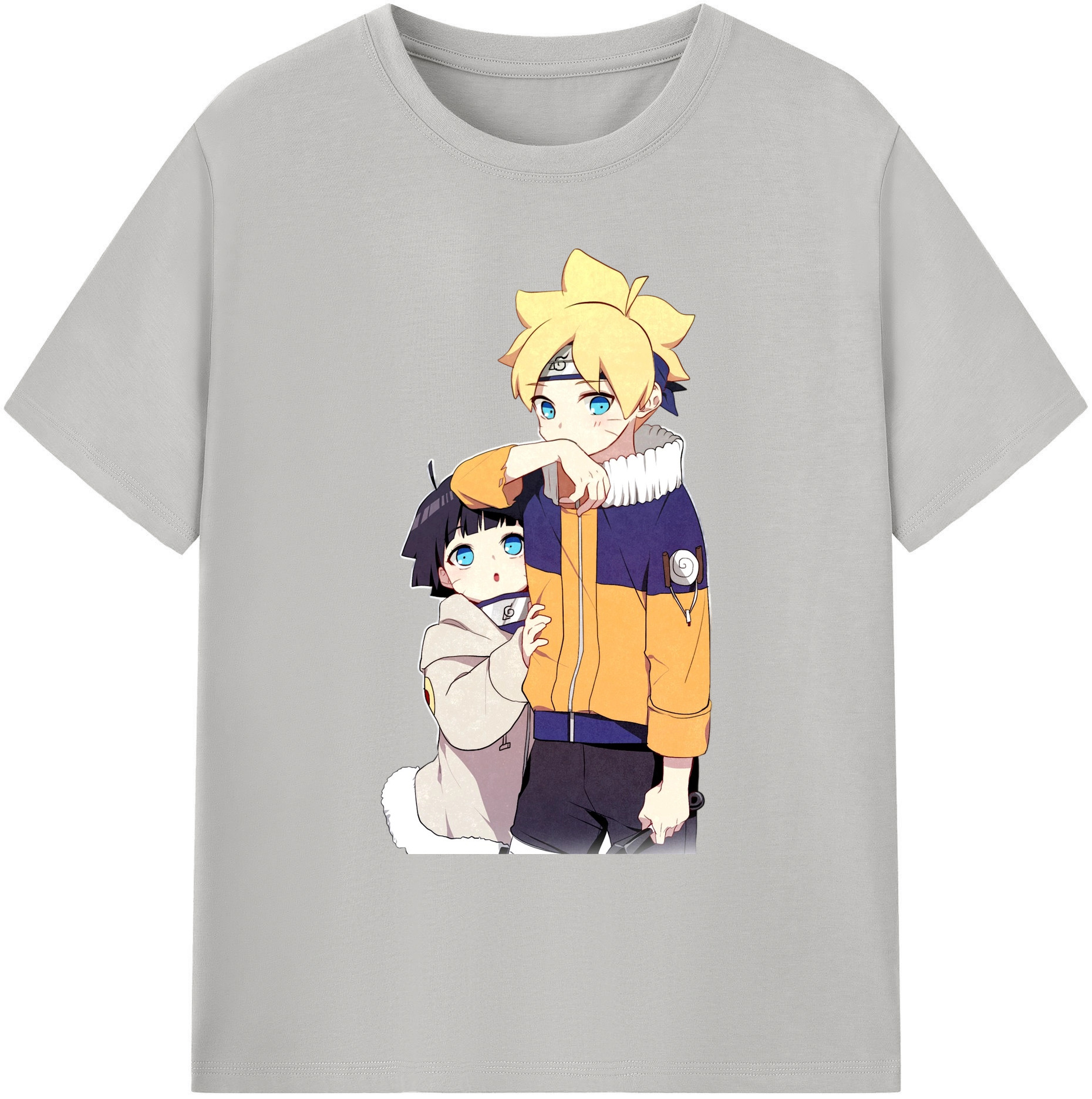 （画像用） NARUTO -ナルト- うずまき ボルト Uzumaki Boruto 綿100％ メンズ半袖Tシャツ｜肌触りやわらか＆通気性