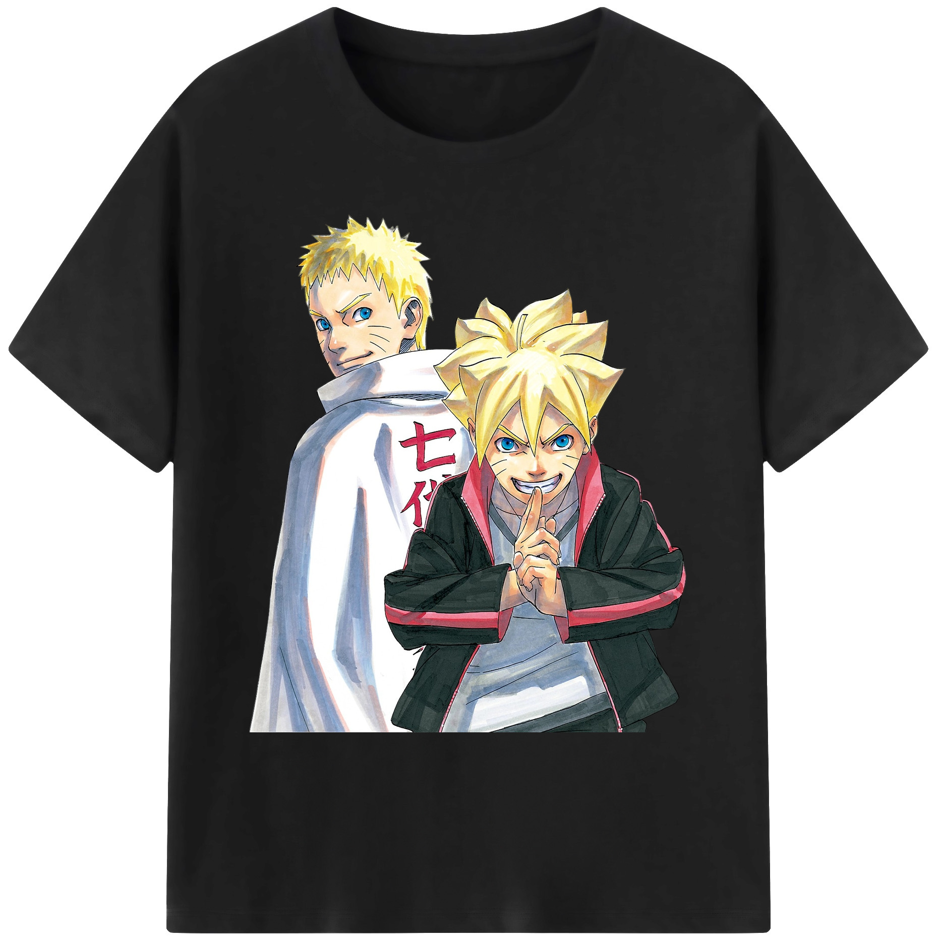 （画像用） NARUTO -ナルト- うずまき ボルト Uzumaki Boruto 綿100％ メンズ半袖Tシャツ｜肌触りやわらか＆通気性
