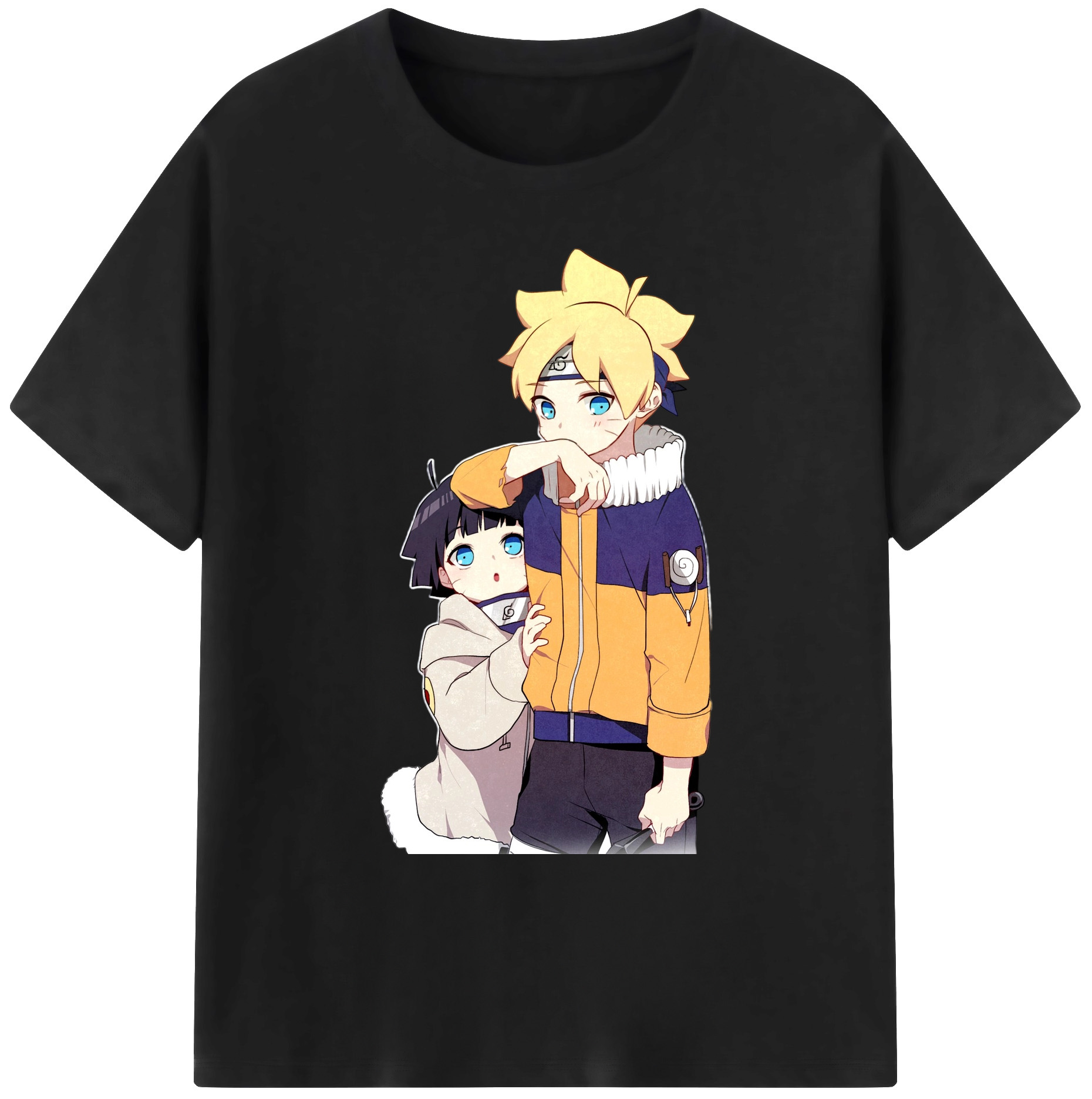 （画像用） NARUTO -ナルト- うずまき ボルト Uzumaki Boruto 綿100％ メンズ半袖Tシャツ｜肌触りやわらか＆通気性