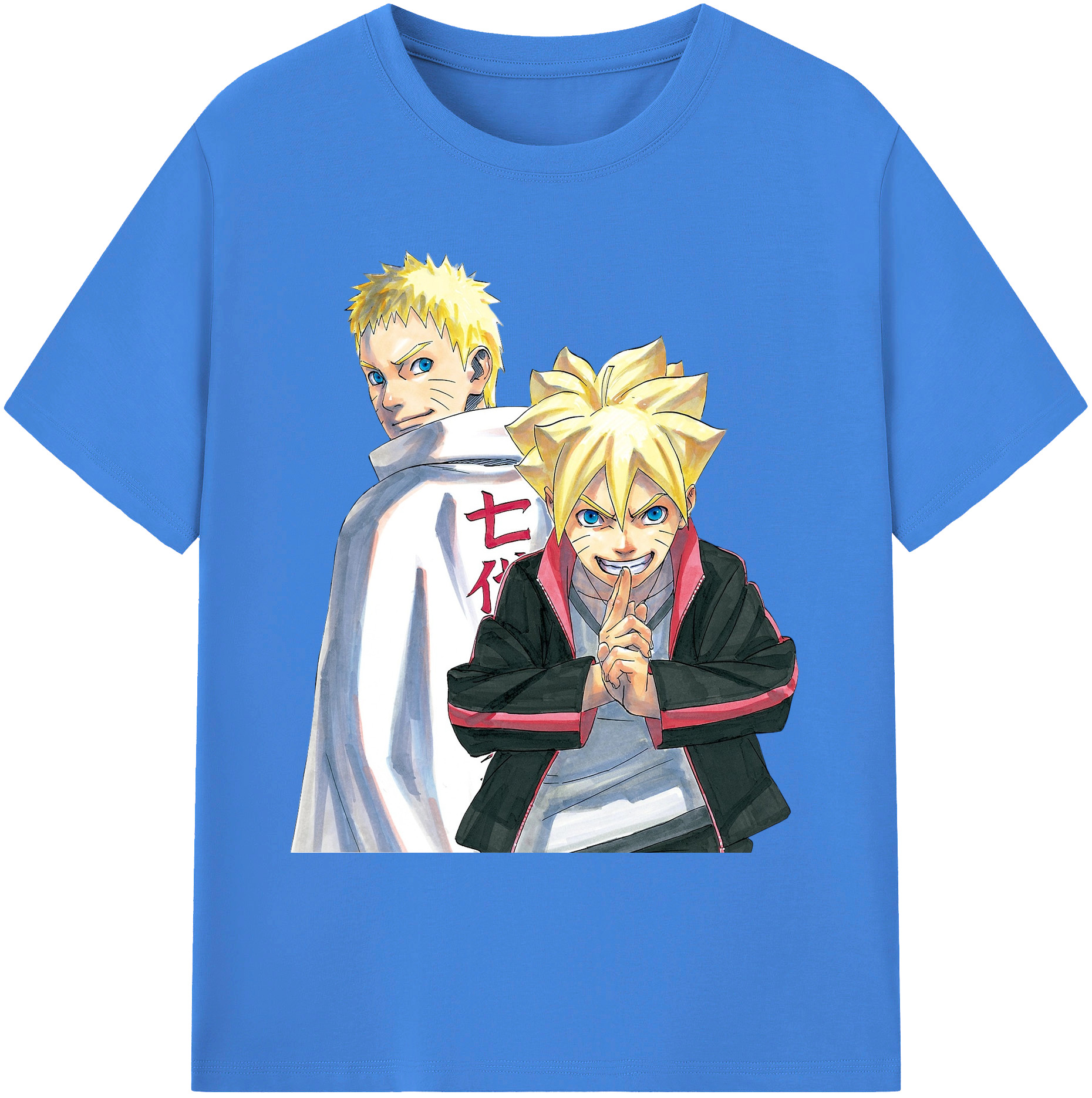 （画像用） NARUTO -ナルト- うずまき ボルト Uzumaki Boruto 綿100％ メンズ半袖Tシャツ｜肌触りやわらか＆通気性