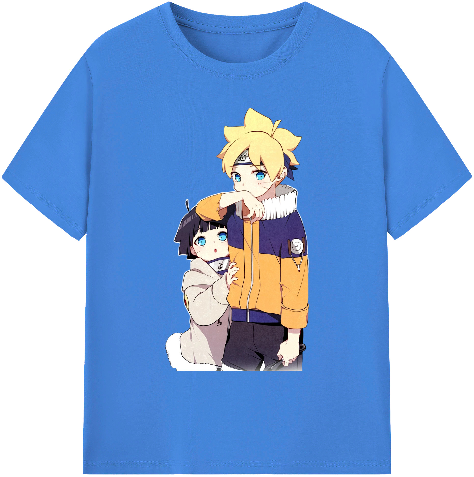 （画像用） NARUTO -ナルト- うずまき ボルト Uzumaki Boruto 綿100％ メンズ半袖Tシャツ｜肌触りやわらか＆通気性