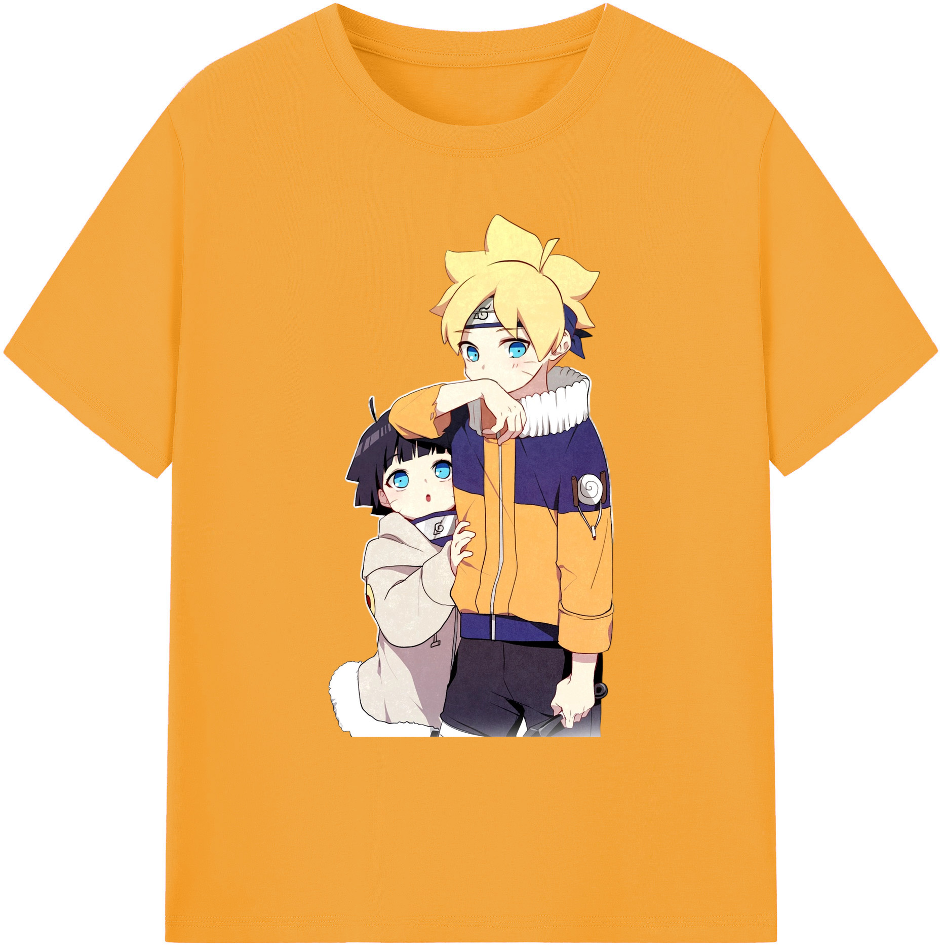 （画像用） NARUTO -ナルト- うずまき ボルト Uzumaki Boruto 綿100％ メンズ半袖Tシャツ｜肌触りやわらか＆通気性