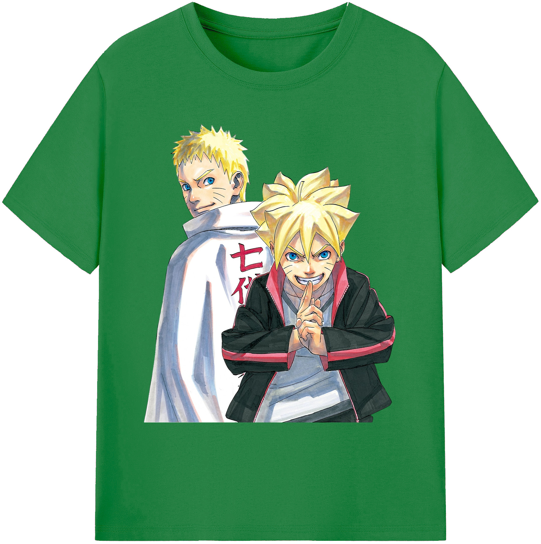 （画像用） NARUTO -ナルト- うずまき ボルト Uzumaki Boruto 綿100％ メンズ半袖Tシャツ｜肌触りやわらか＆通気性
