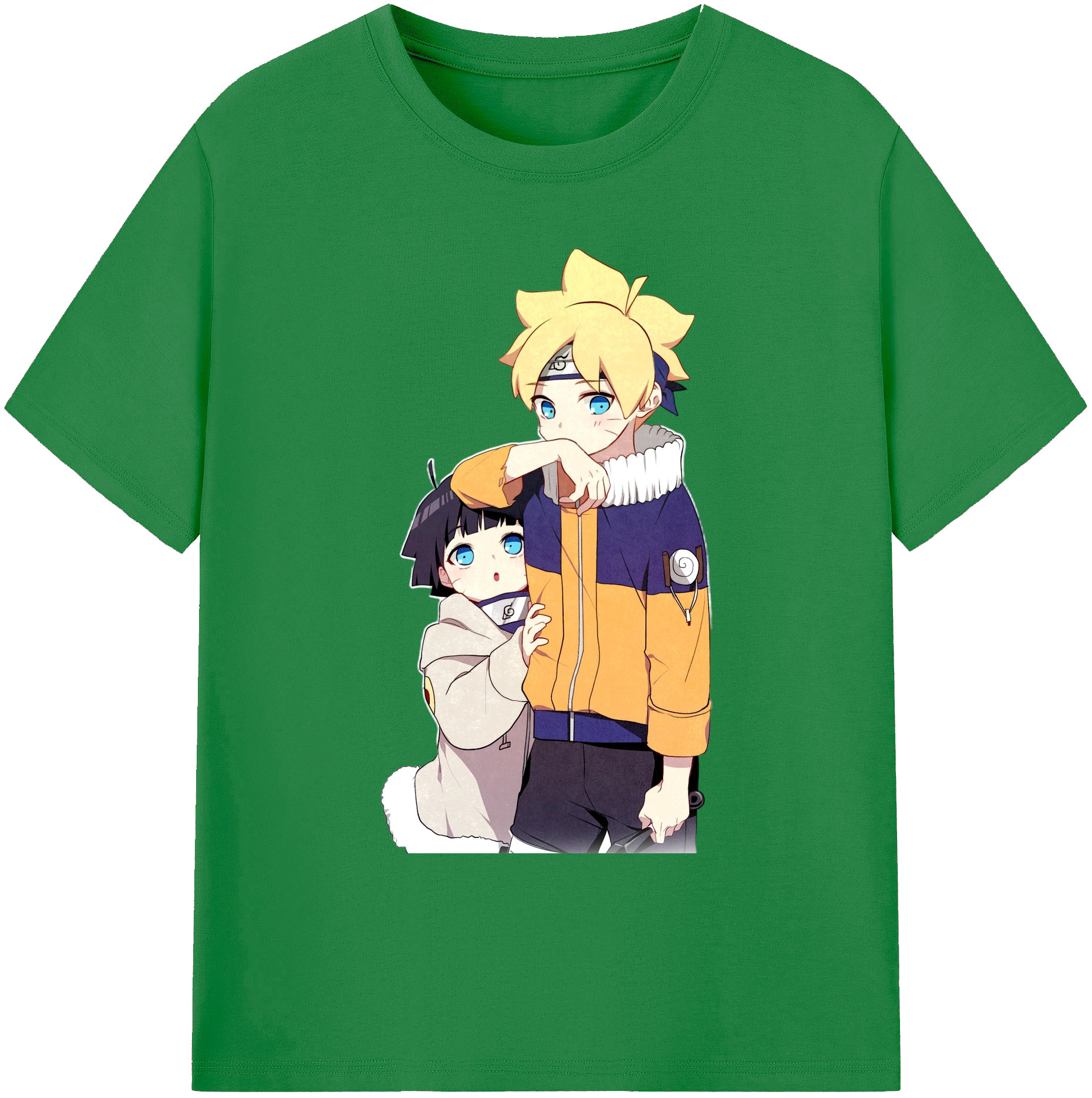 （画像用） NARUTO -ナルト- うずまき ボルト Uzumaki Boruto 綿100％ メンズ半袖Tシャツ｜肌触りやわらか＆通気性
