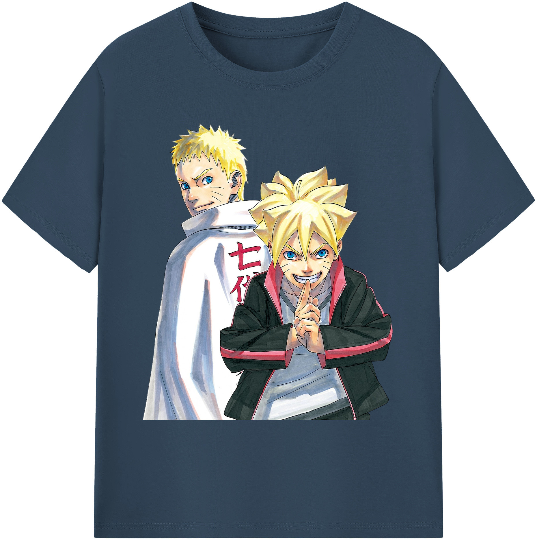 （画像用） NARUTO -ナルト- うずまき ボルト Uzumaki Boruto 綿100％ メンズ半袖Tシャツ｜肌触りやわらか＆通気性