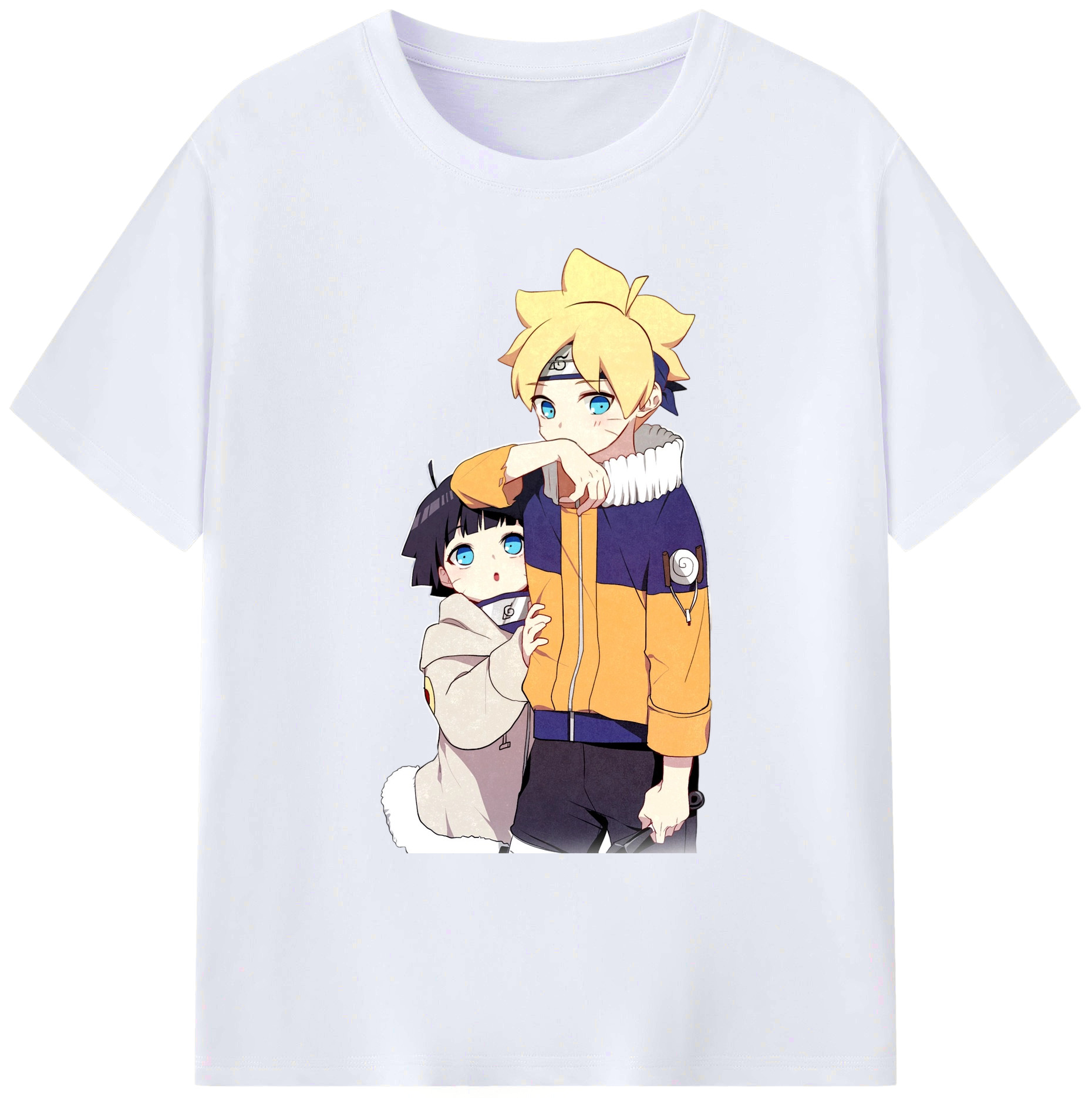（画像用） NARUTO -ナルト- うずまき ボルト Uzumaki Boruto 綿100％ メンズ半袖Tシャツ｜肌触りやわらか＆通気性
