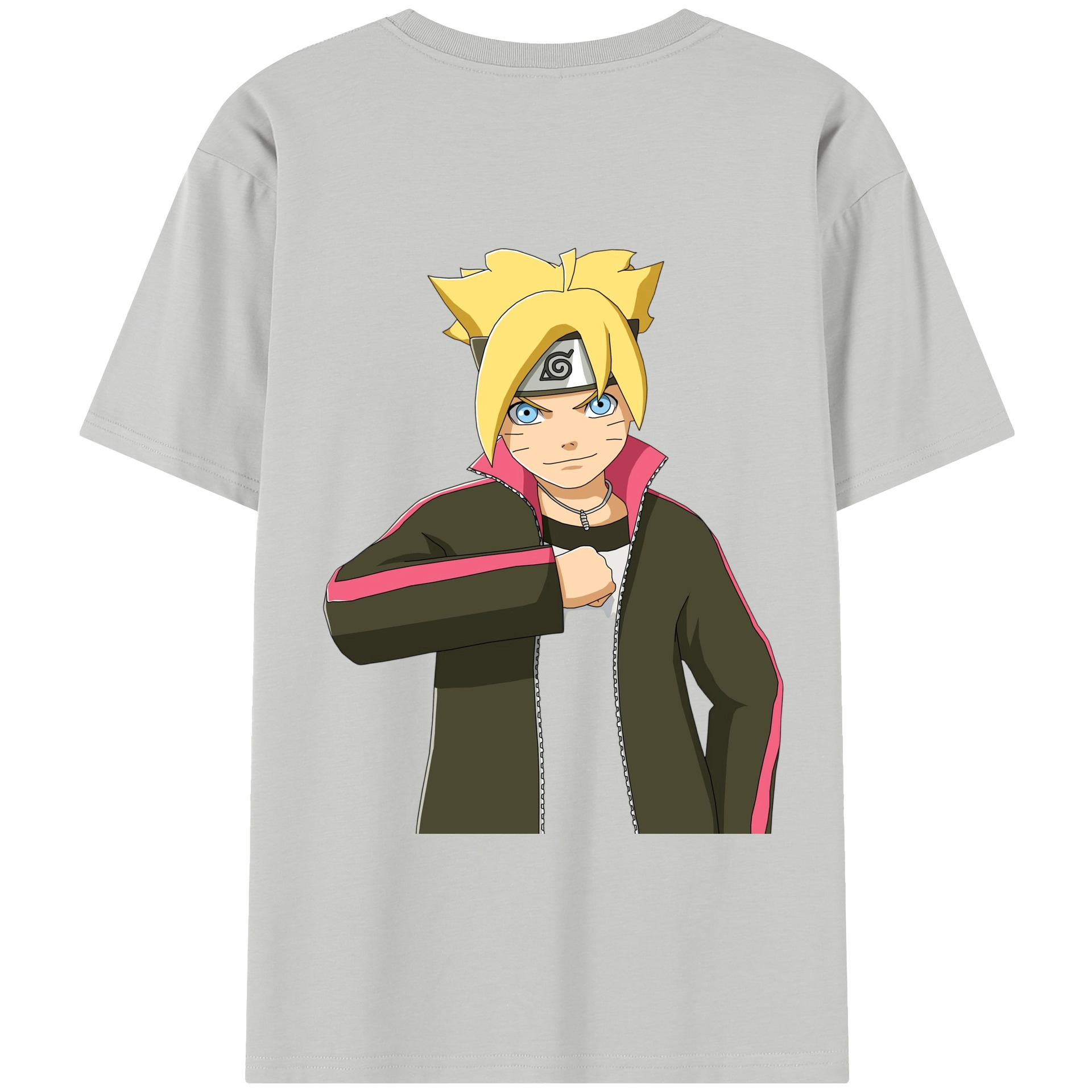 （画像用） NARUTO -ナルト- うずまき ボルト Uzumaki Boruto レディース半袖Tシャツ(バックプリント)