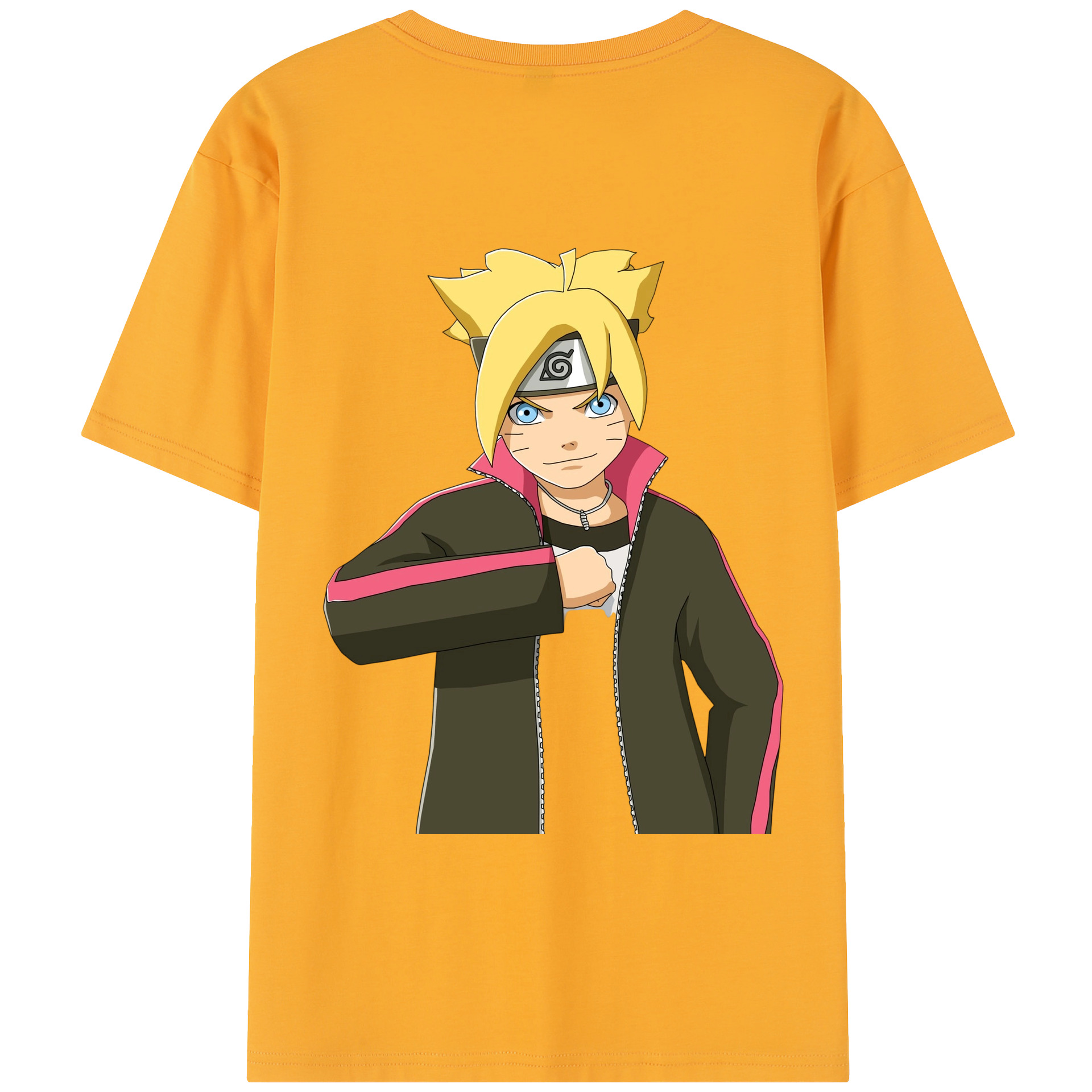 （画像用） NARUTO -ナルト- うずまき ボルト Uzumaki Boruto レディース半袖Tシャツ(バックプリント)