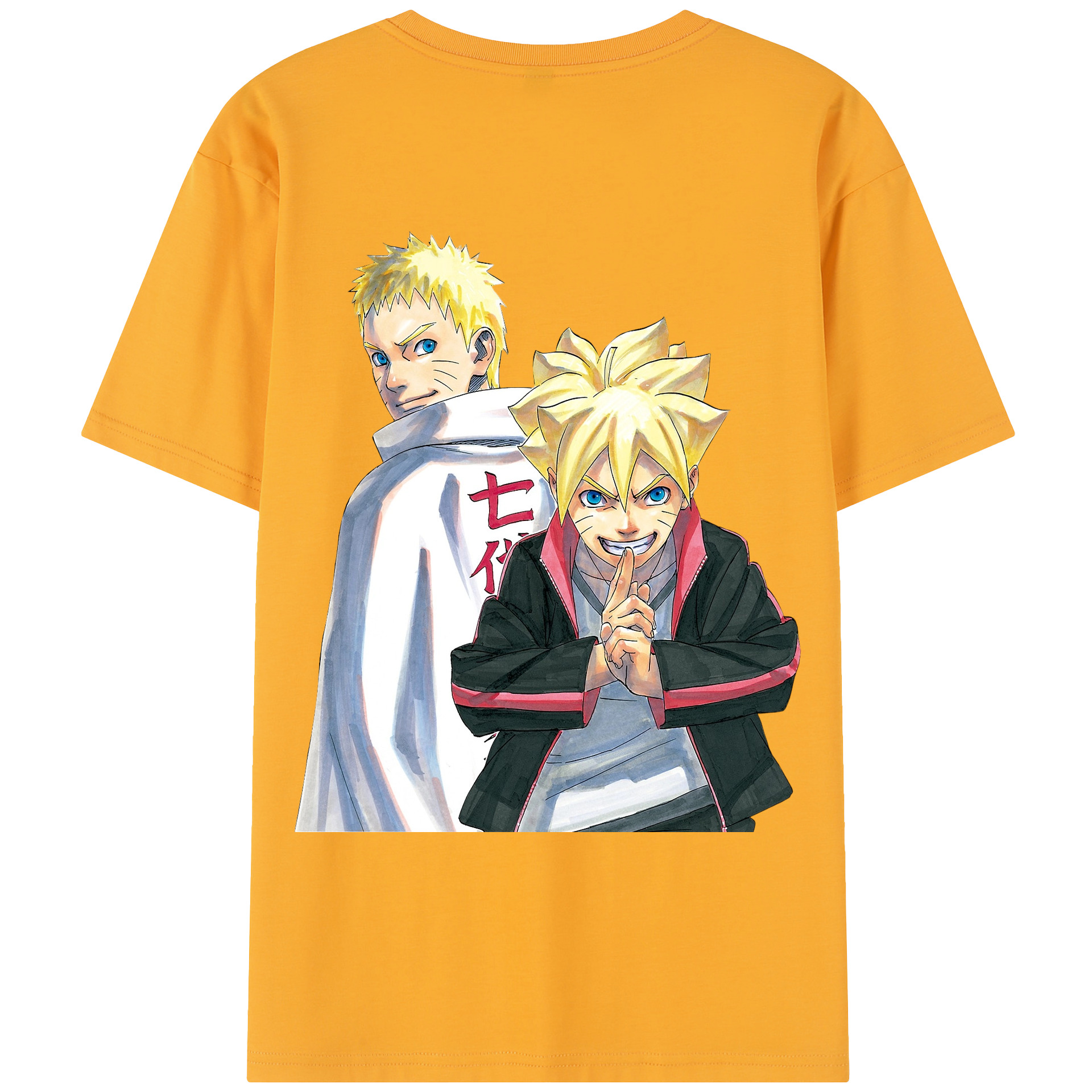 （画像用） NARUTO -ナルト- うずまき ボルト Uzumaki Boruto レディース半袖Tシャツ(バックプリント)