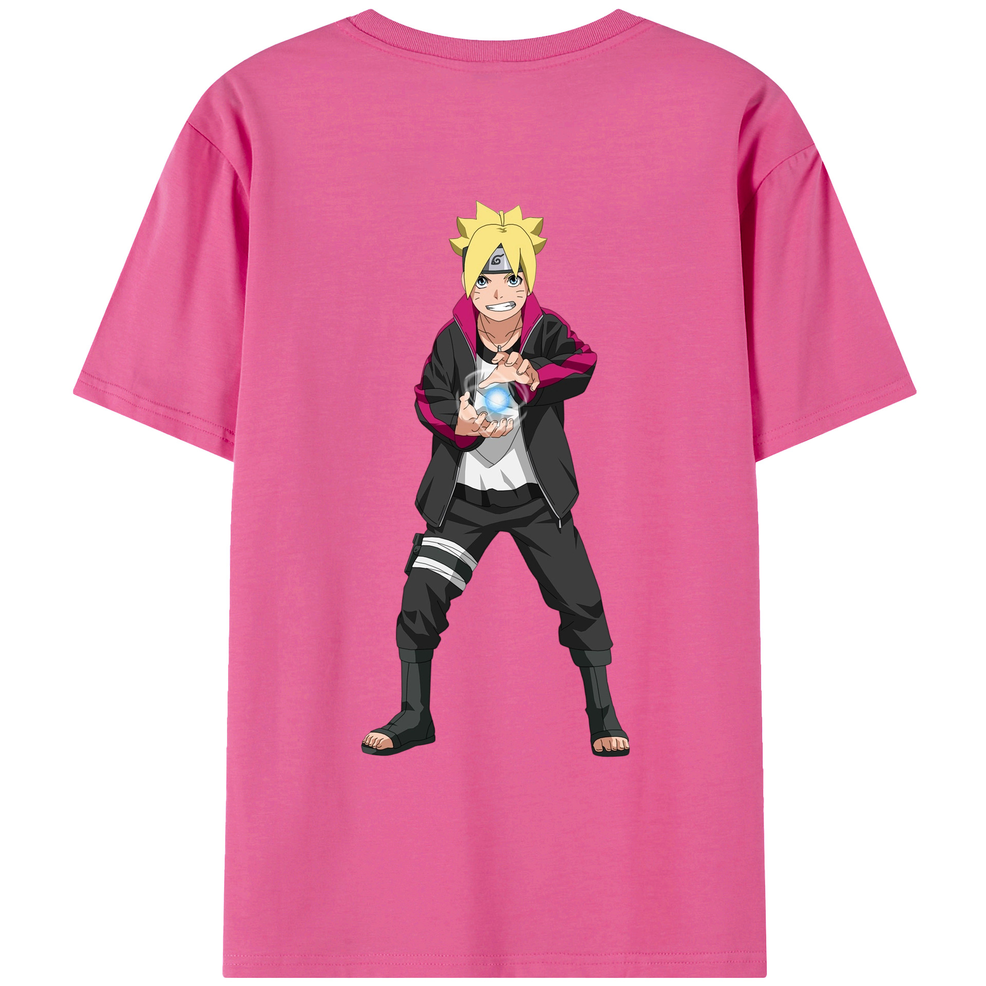 （画像用） NARUTO -ナルト- うずまき ボルト Uzumaki Boruto レディース半袖Tシャツ(バックプリント)