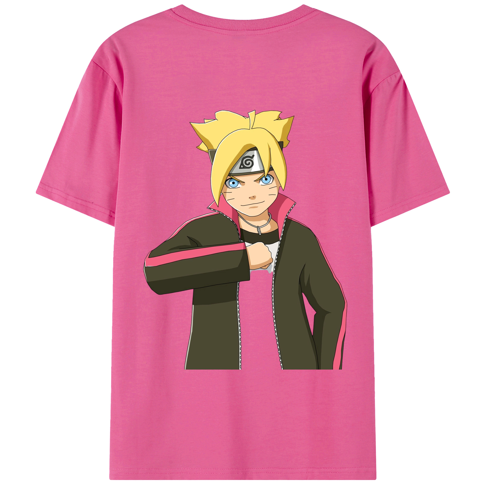 （画像用） NARUTO -ナルト- うずまき ボルト Uzumaki Boruto レディース半袖Tシャツ(バックプリント)