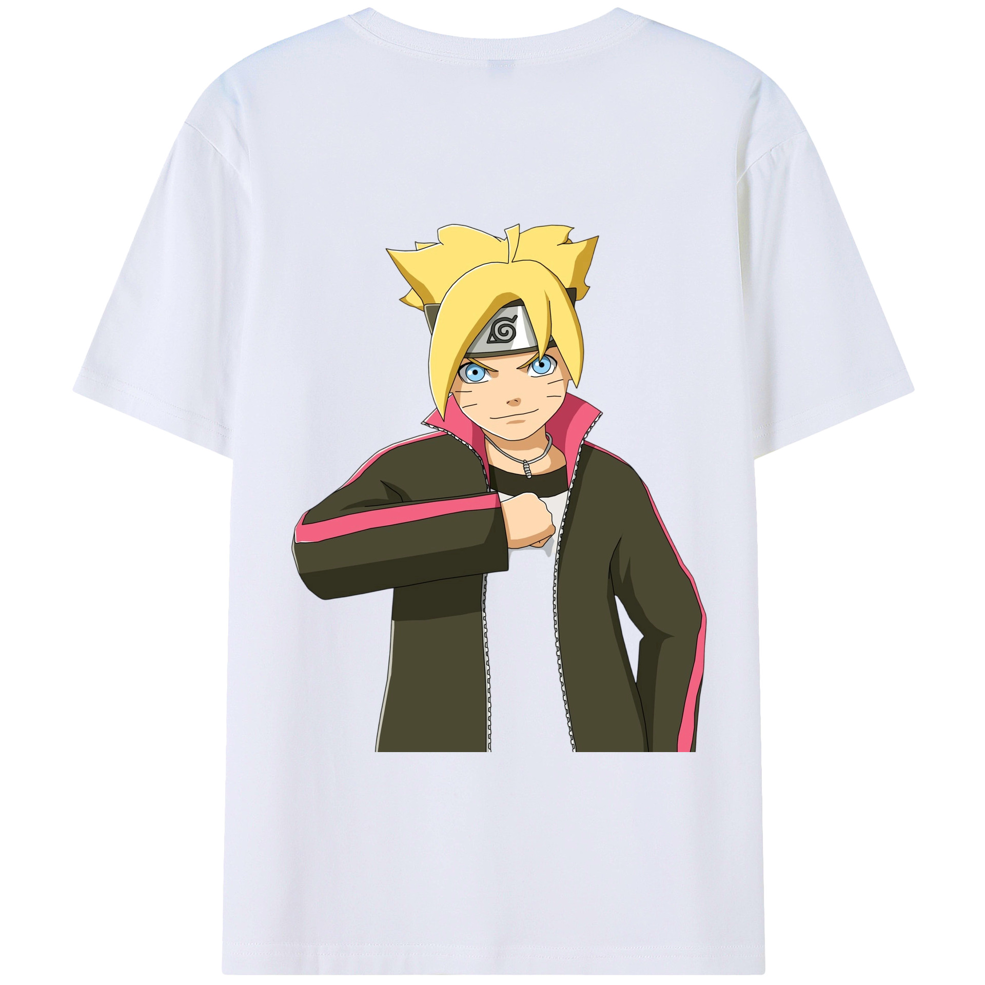 （画像用） NARUTO -ナルト- うずまき ボルト Uzumaki Boruto レディース半袖Tシャツ(バックプリント)