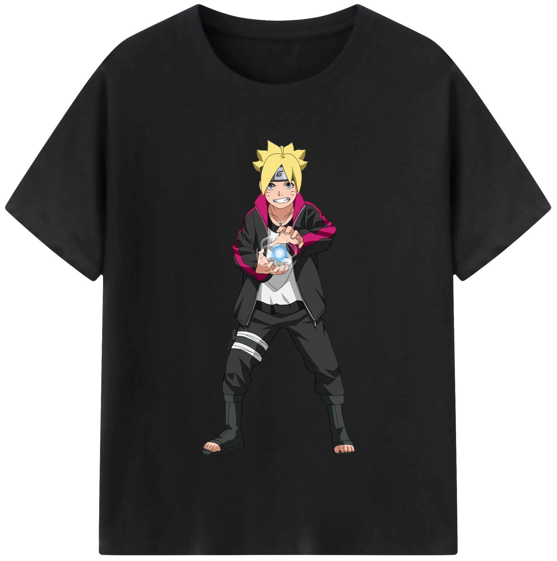 （画像用） NARUTO -ナルト- うずまき ボルト Uzumaki Boruto レディースカジュアルプリントTシャツ（綿100％）