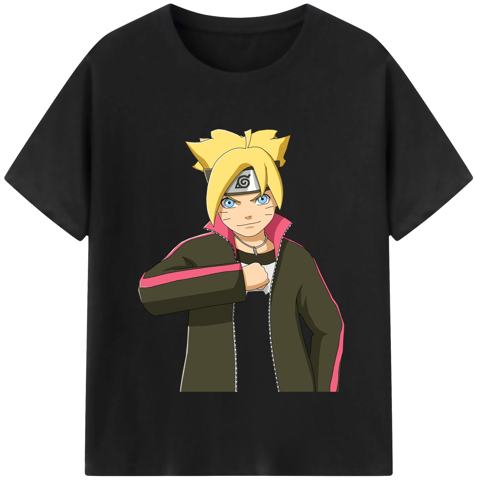 （画像用） NARUTO -ナルト- うずまき ボルト Uzumaki Boruto レディースカジュアルプリントTシャツ（綿100％）