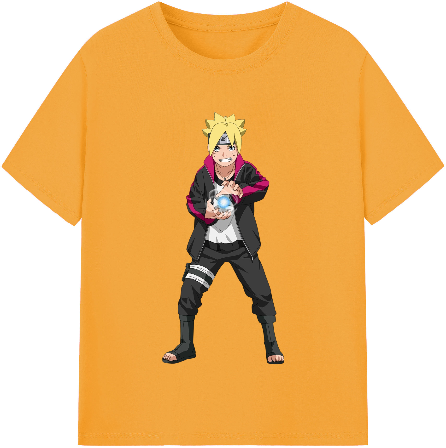 （画像用） NARUTO -ナルト- うずまき ボルト Uzumaki Boruto レディースカジュアルプリントTシャツ（綿100％）