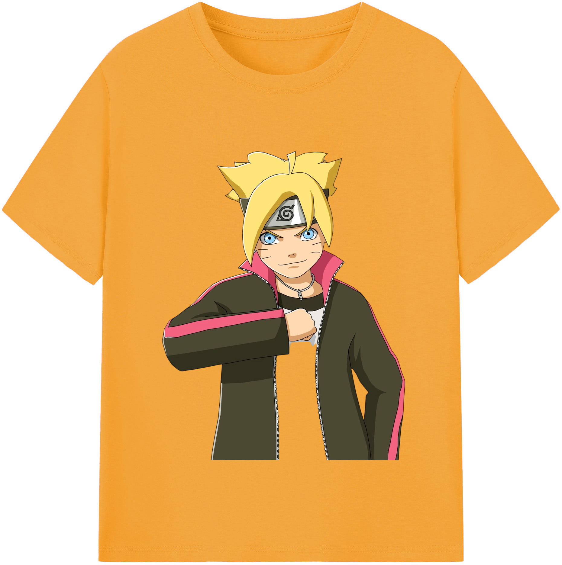 （画像用） NARUTO -ナルト- うずまき ボルト Uzumaki Boruto レディースカジュアルプリントTシャツ（綿100％）
