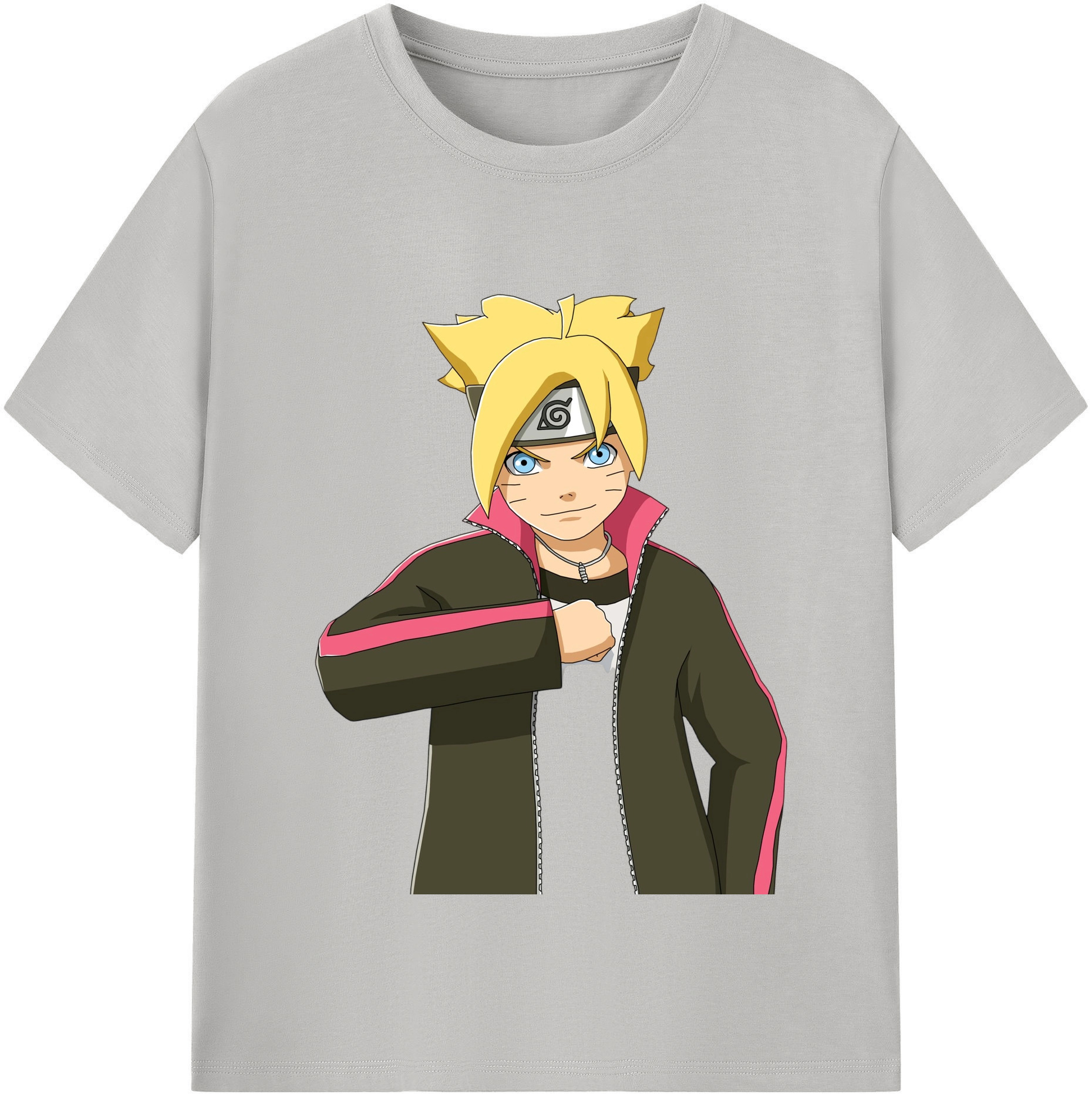 （画像用） NARUTO -ナルト- うずまき ボルト Uzumaki Boruto レディースカジュアルプリントTシャツ（綿100％）