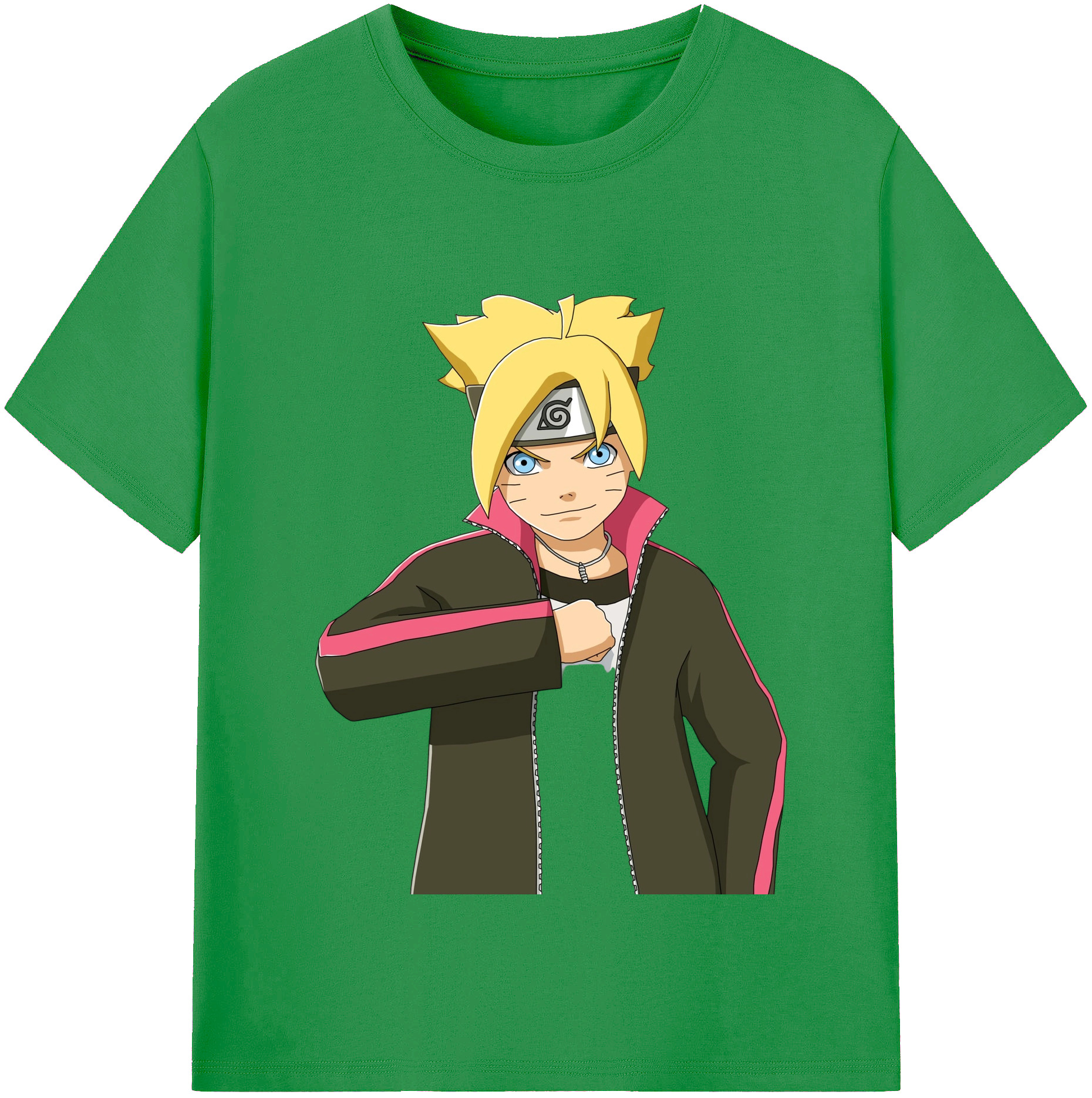 （画像用） NARUTO -ナルト- うずまき ボルト Uzumaki Boruto レディースカジュアルプリントTシャツ（綿100％）