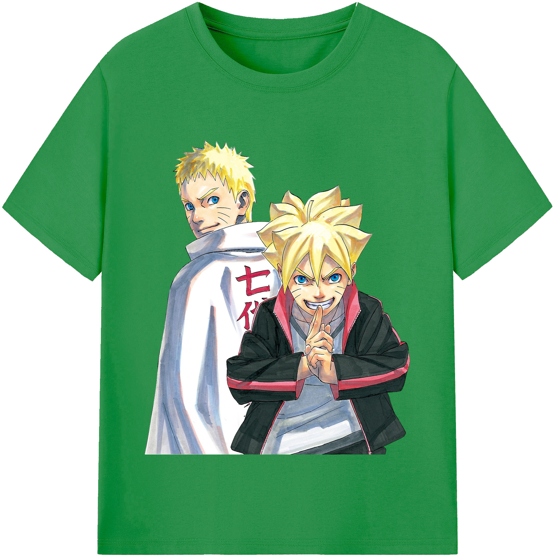 （画像用） NARUTO -ナルト- うずまき ボルト Uzumaki Boruto レディースカジュアルプリントTシャツ（綿100％）