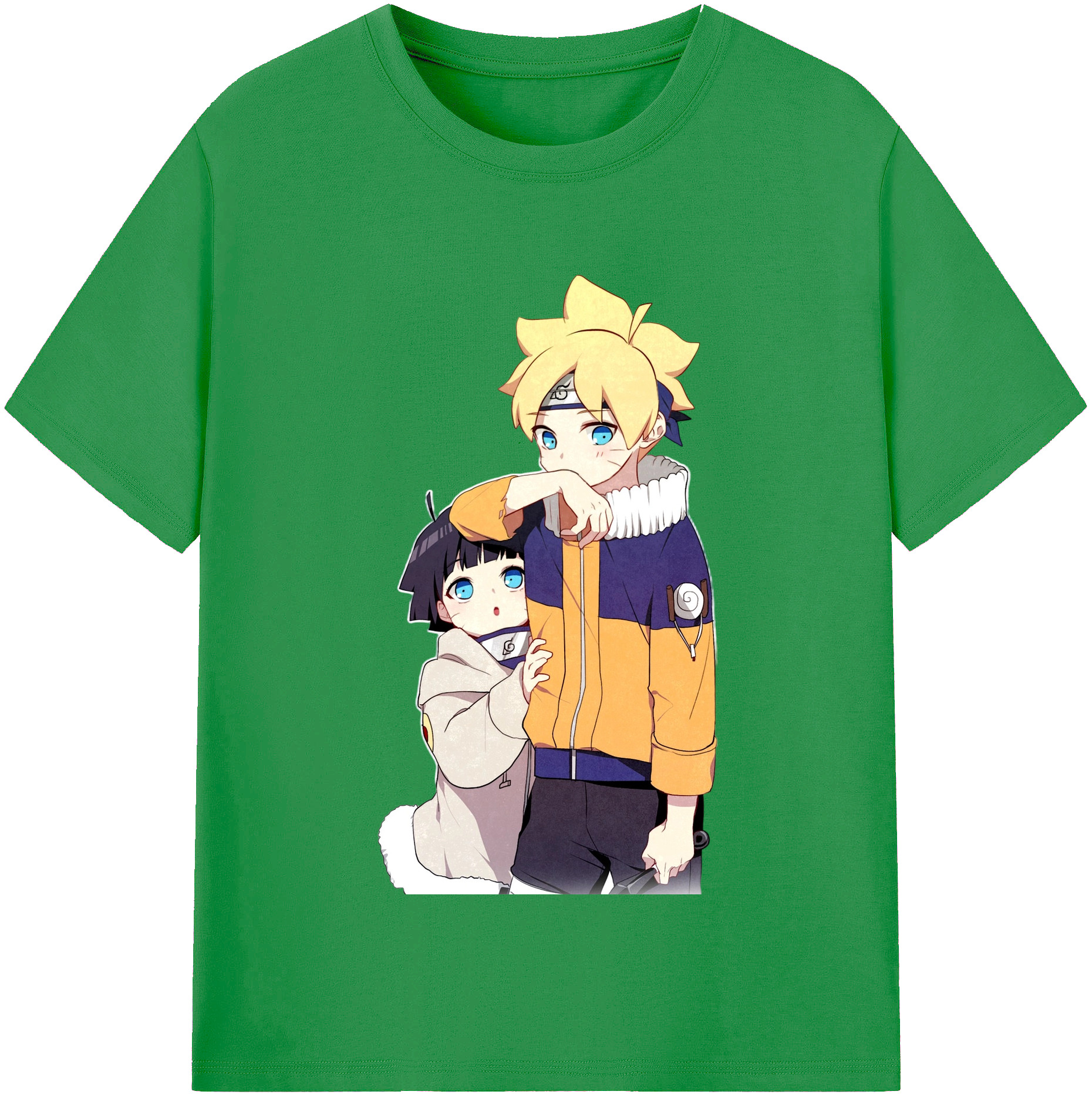 （画像用） NARUTO -ナルト- うずまき ボルト Uzumaki Boruto レディースカジュアルプリントTシャツ（綿100％）