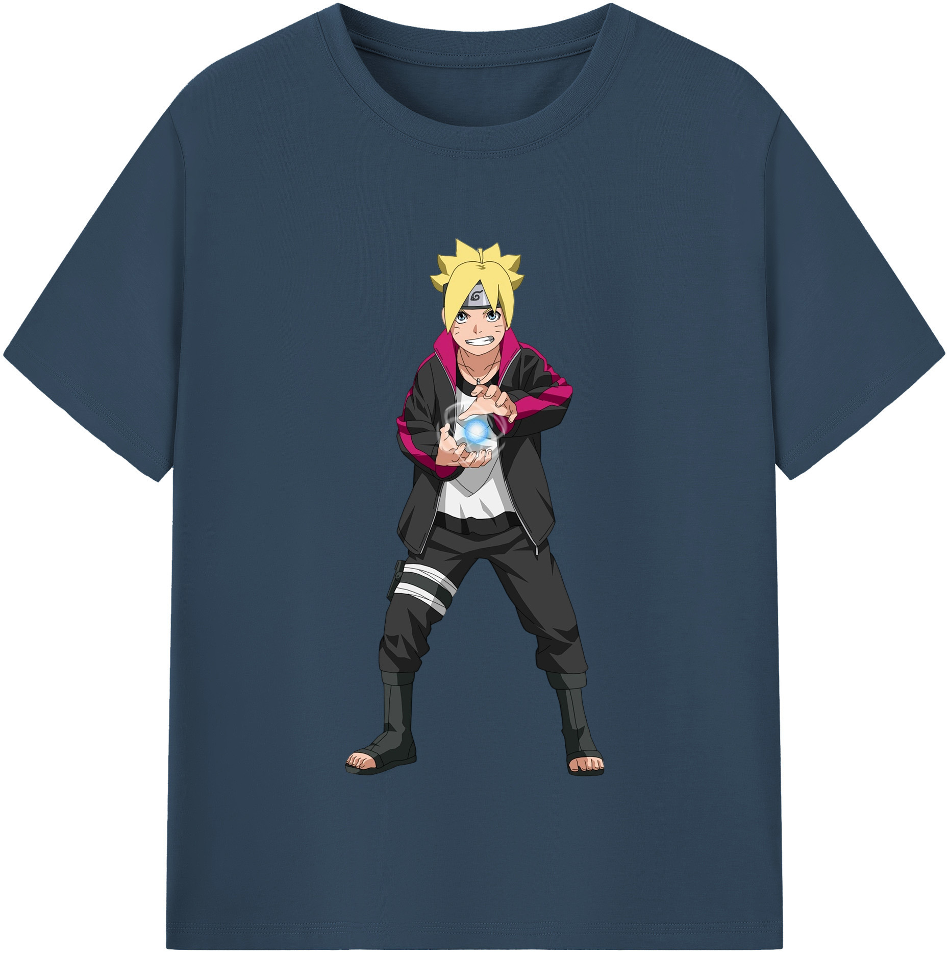 （画像用） NARUTO -ナルト- うずまき ボルト Uzumaki Boruto レディースカジュアルプリントTシャツ（綿100％）