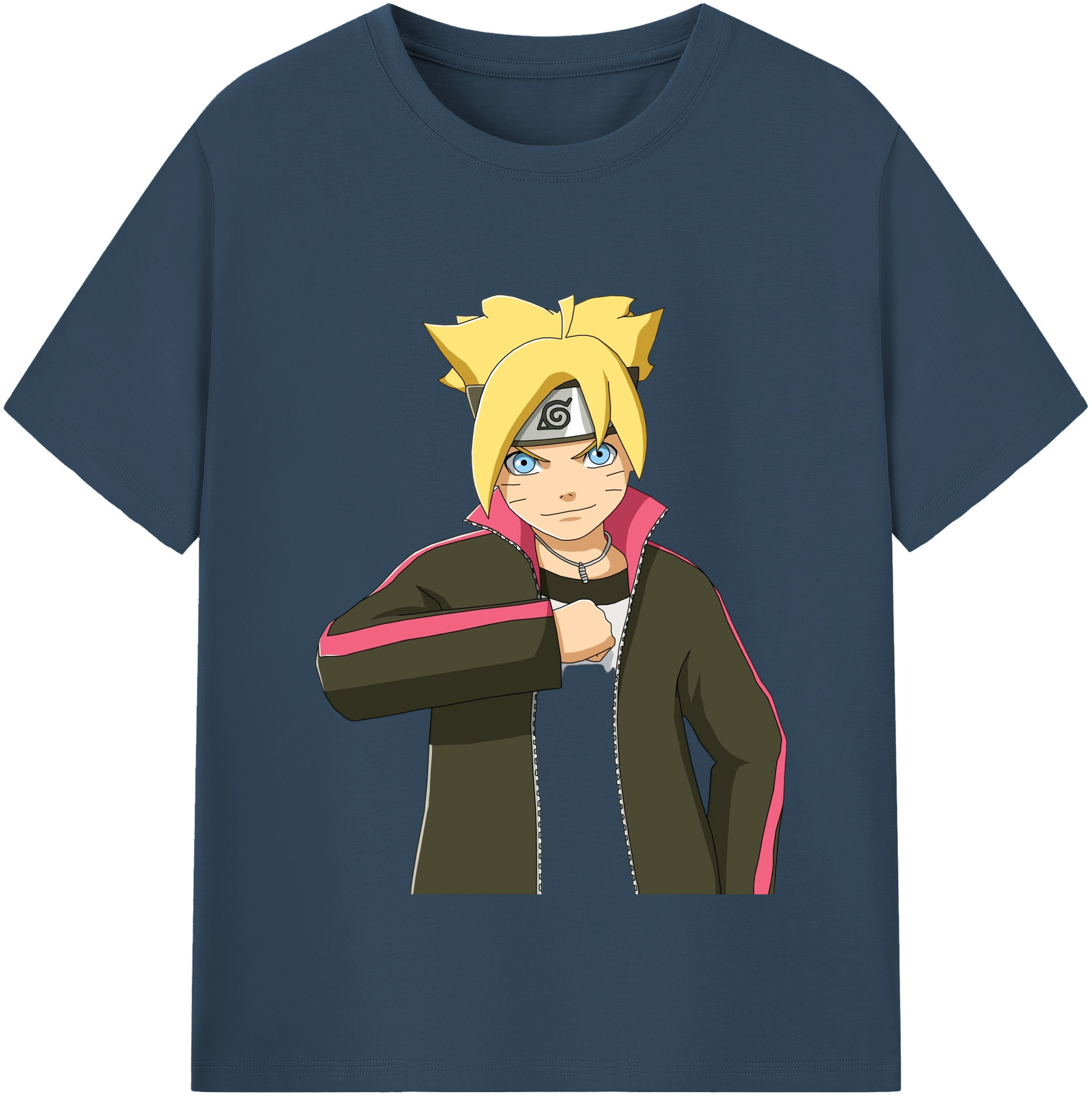 （画像用） NARUTO -ナルト- うずまき ボルト Uzumaki Boruto レディースカジュアルプリントTシャツ（綿100％）