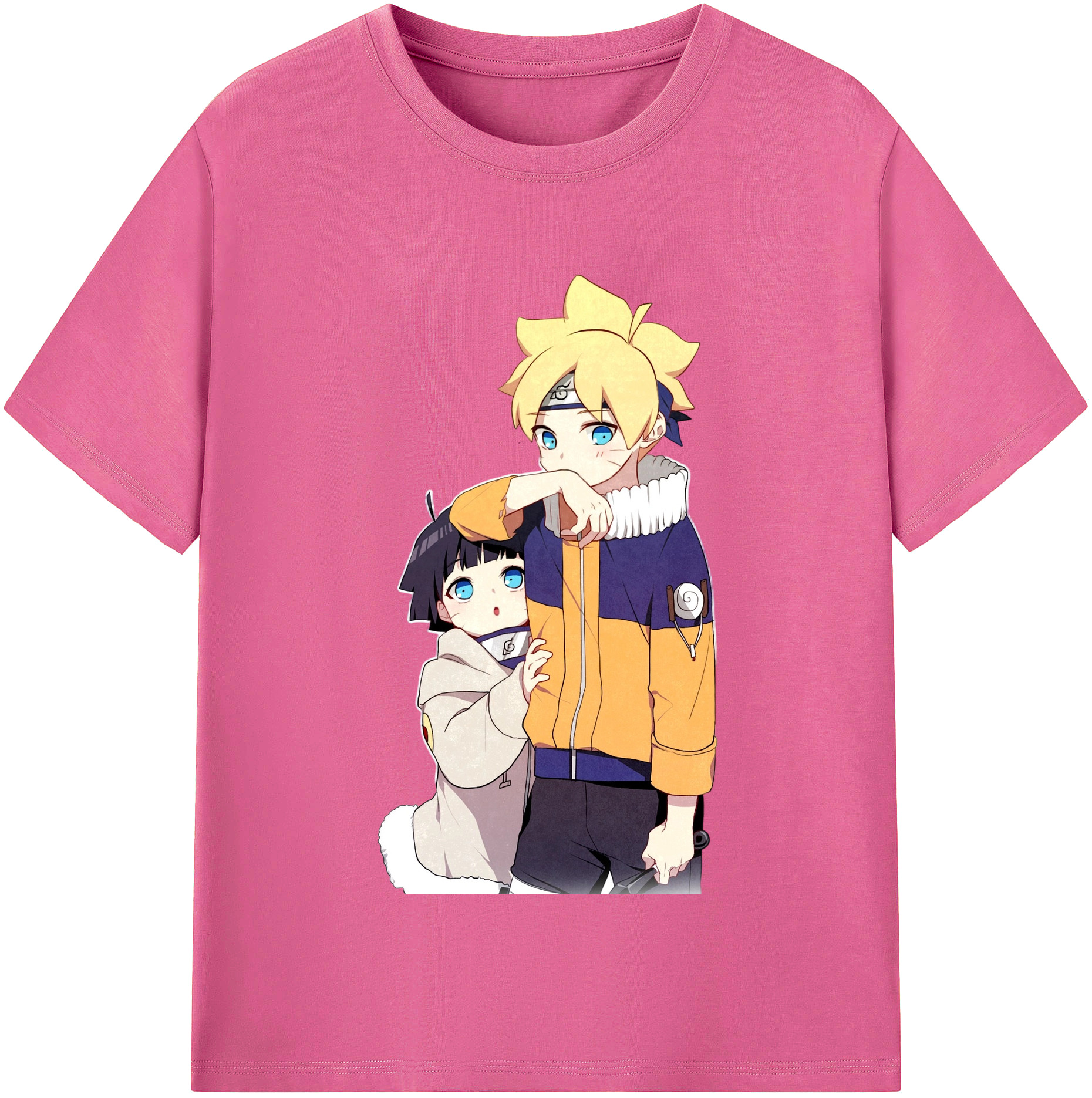 （画像用） NARUTO -ナルト- うずまき ボルト Uzumaki Boruto レディースカジュアルプリントTシャツ（綿100％）