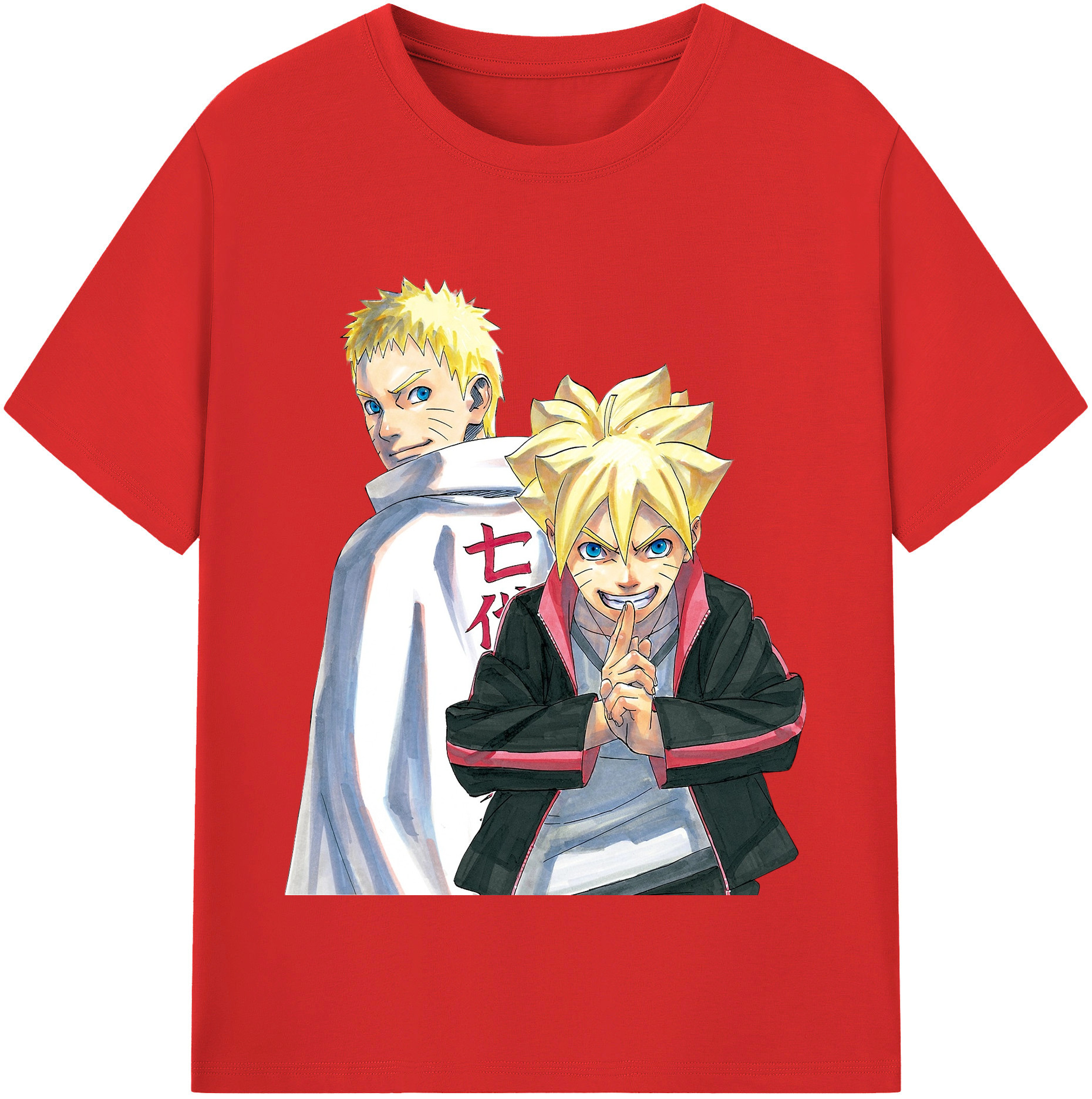 （画像用） NARUTO -ナルト- うずまき ボルト Uzumaki Boruto レディースカジュアルプリントTシャツ（綿100％）
