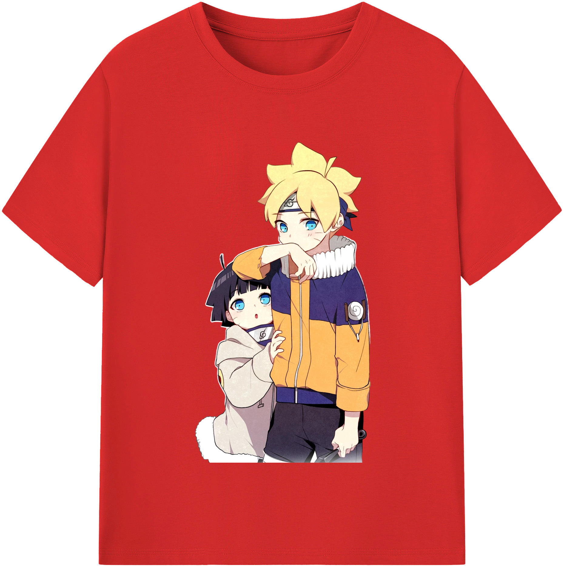 （画像用） NARUTO -ナルト- うずまき ボルト Uzumaki Boruto レディースカジュアルプリントTシャツ（綿100％）