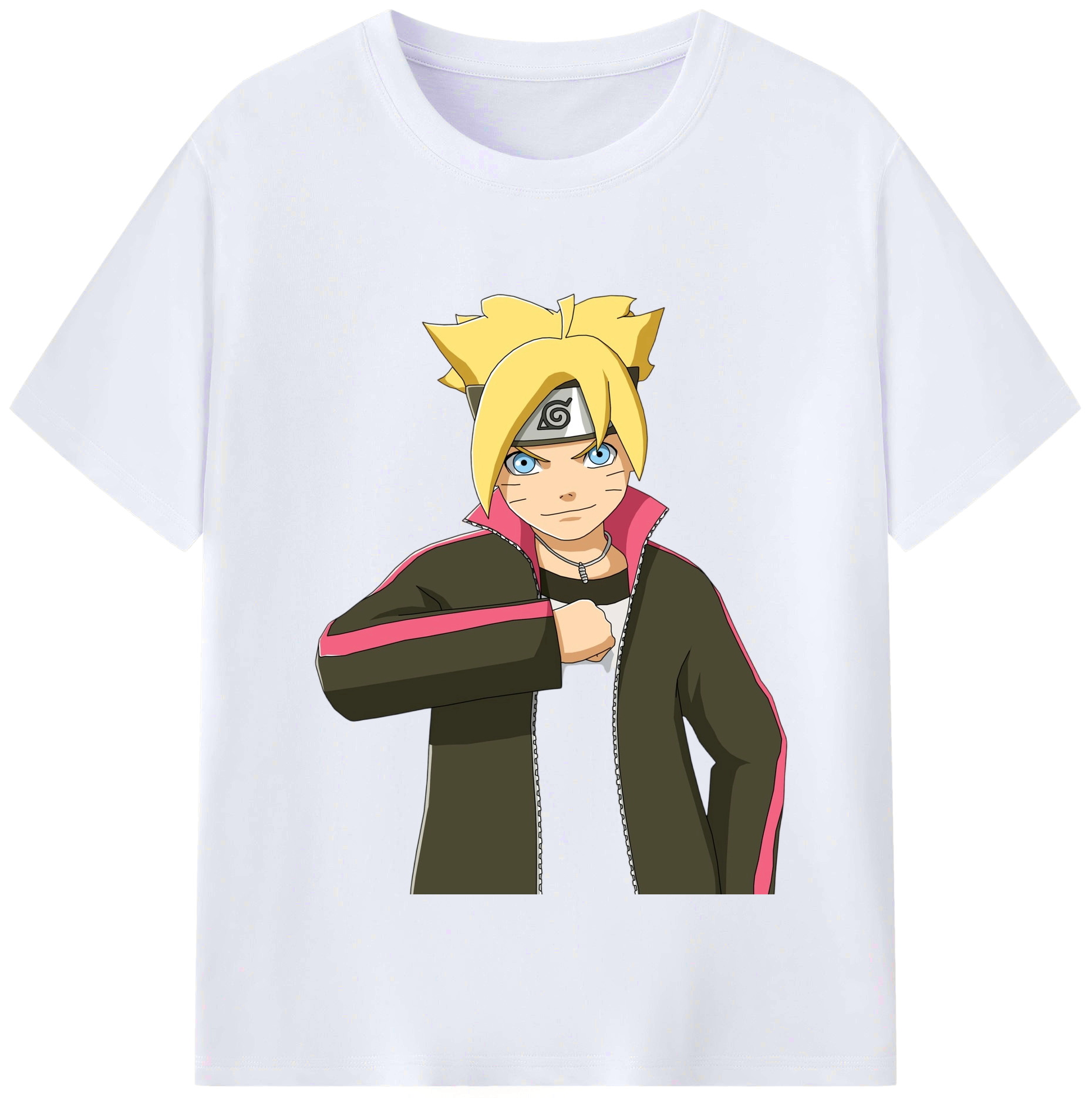 （画像用） NARUTO -ナルト- うずまき ボルト Uzumaki Boruto レディースカジュアルプリントTシャツ（綿100％）