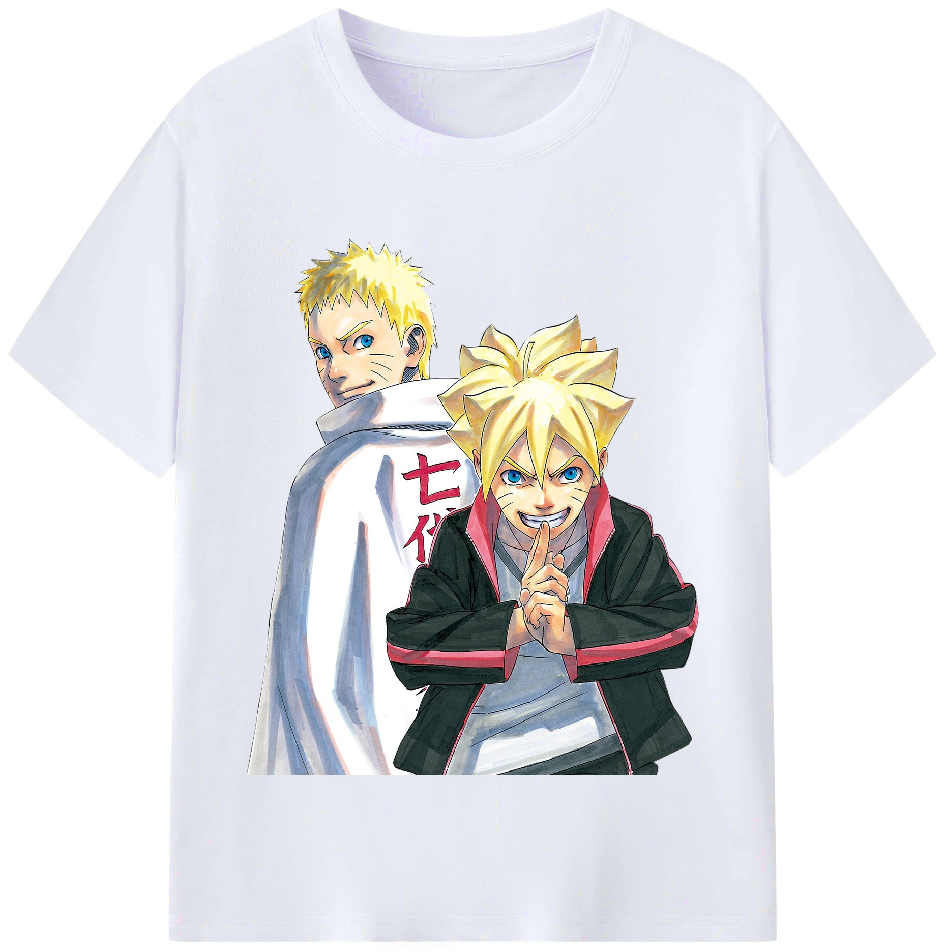 （画像用） NARUTO -ナルト- うずまき ボルト Uzumaki Boruto レディースカジュアルプリントTシャツ（綿100％）