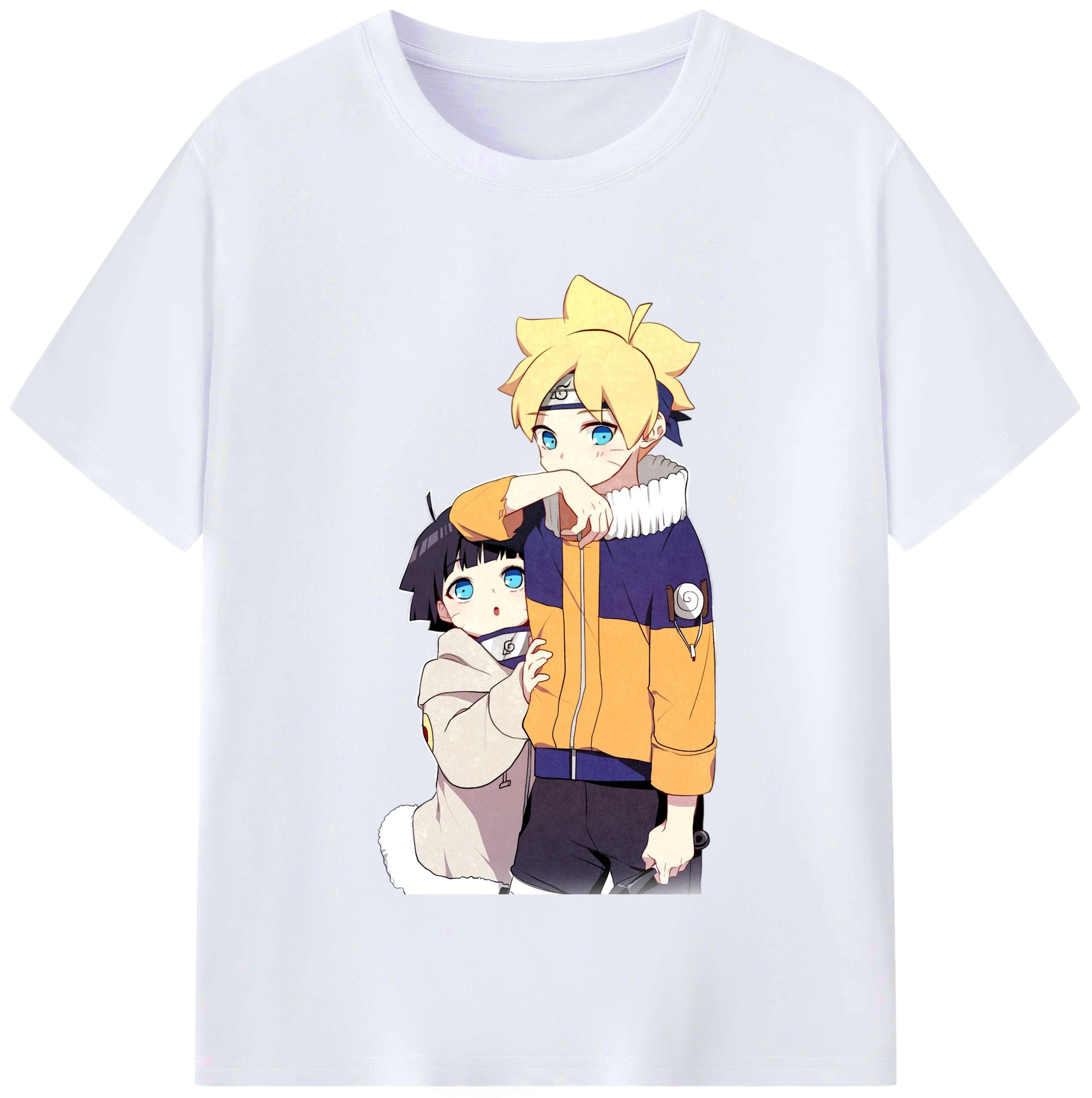 （画像用） NARUTO -ナルト- うずまき ボルト Uzumaki Boruto レディースカジュアルプリントTシャツ（綿100％）