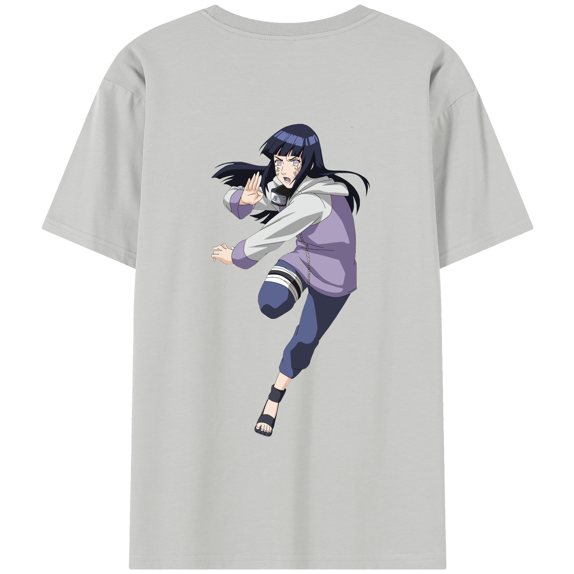（画像用） NARUTO -ナルト- 日向ヒナタ Hyūga Hinata レディース半袖Tシャツ(バックプリント)