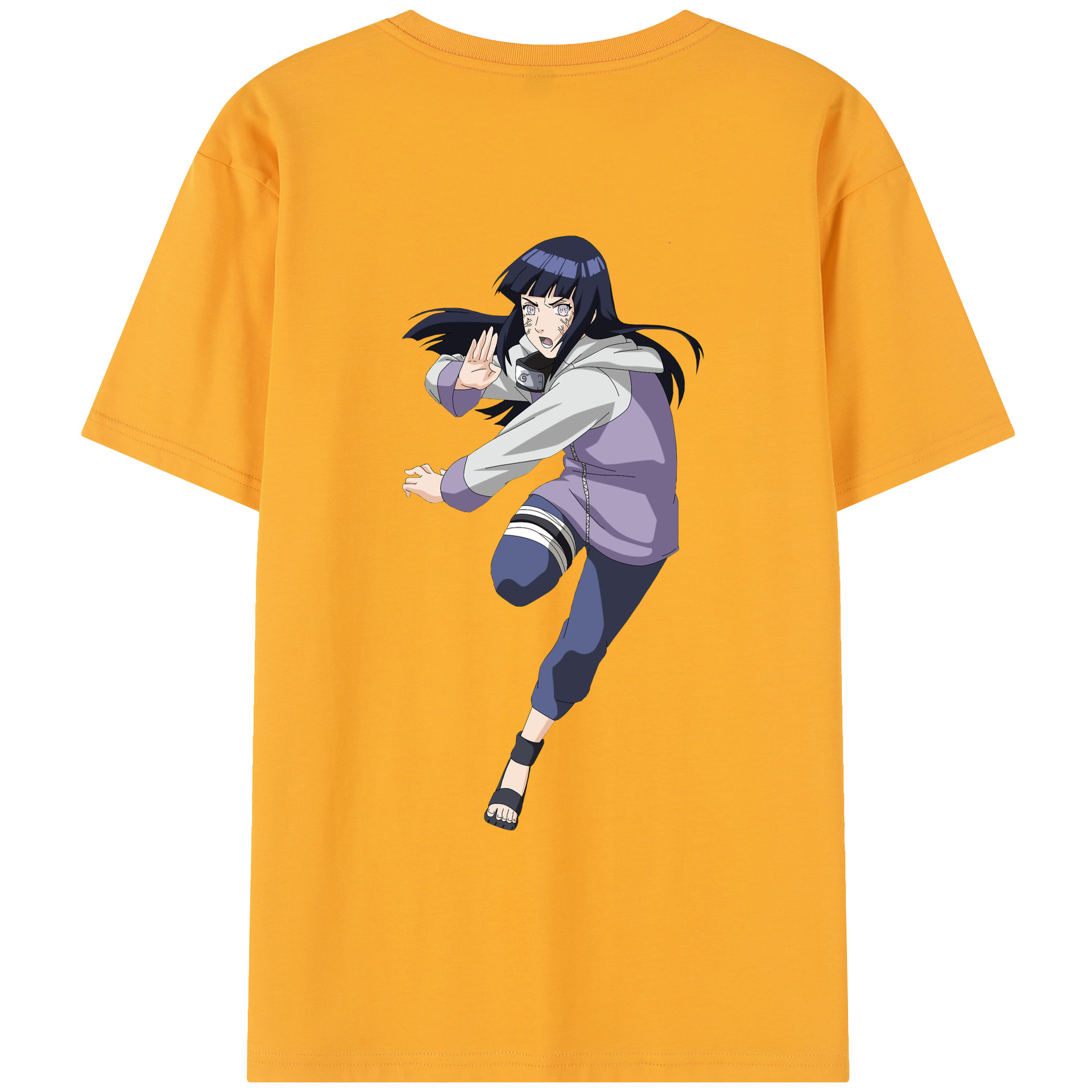 （画像用） NARUTO -ナルト- 日向ヒナタ Hyūga Hinata レディース半袖Tシャツ(バックプリント)