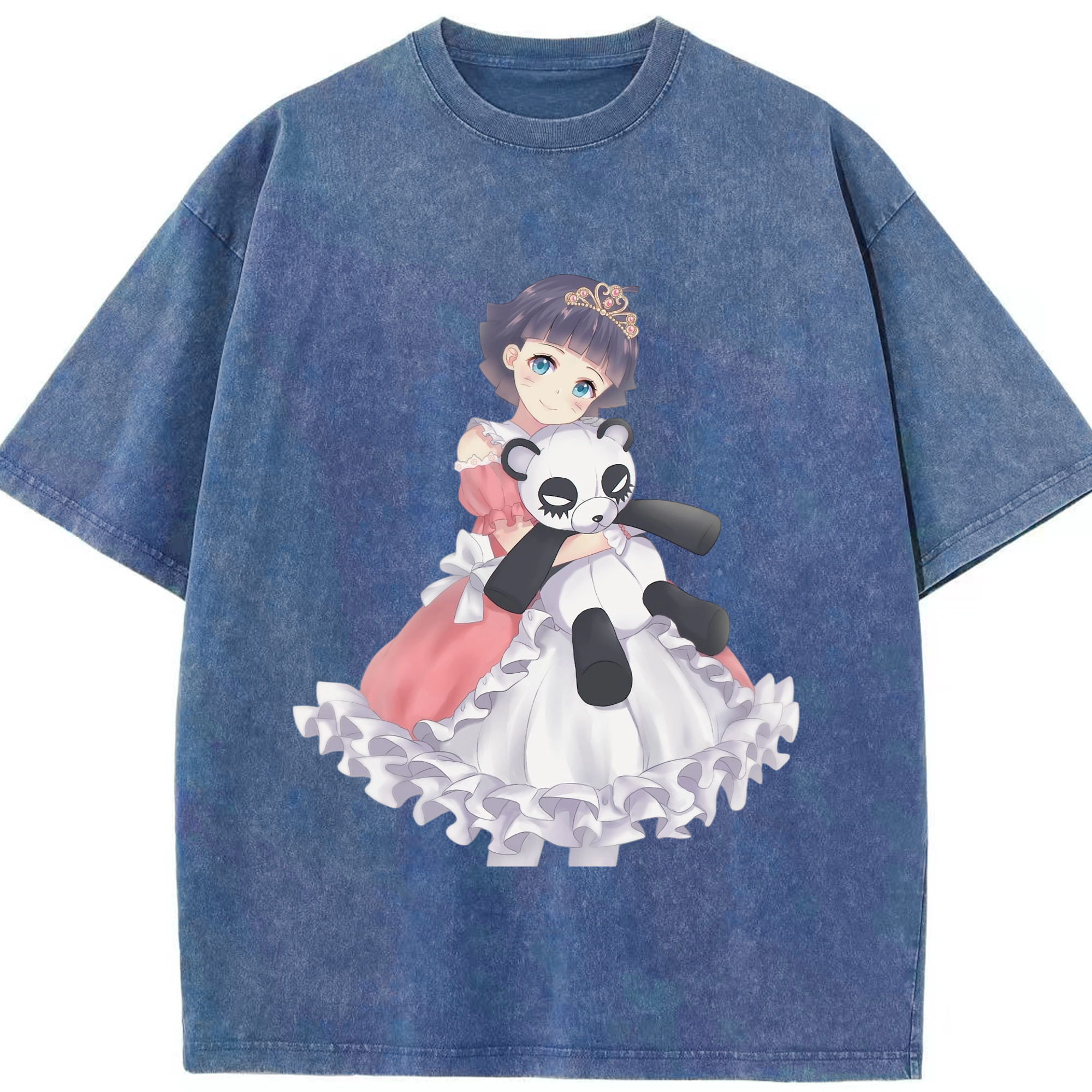 （画像用） NARUTO -ナルト- うずまき ヒマワリ Uzumaki Himawari 綿100% ヴィンテージ風 半袖Tシャツ（フロントプリント）